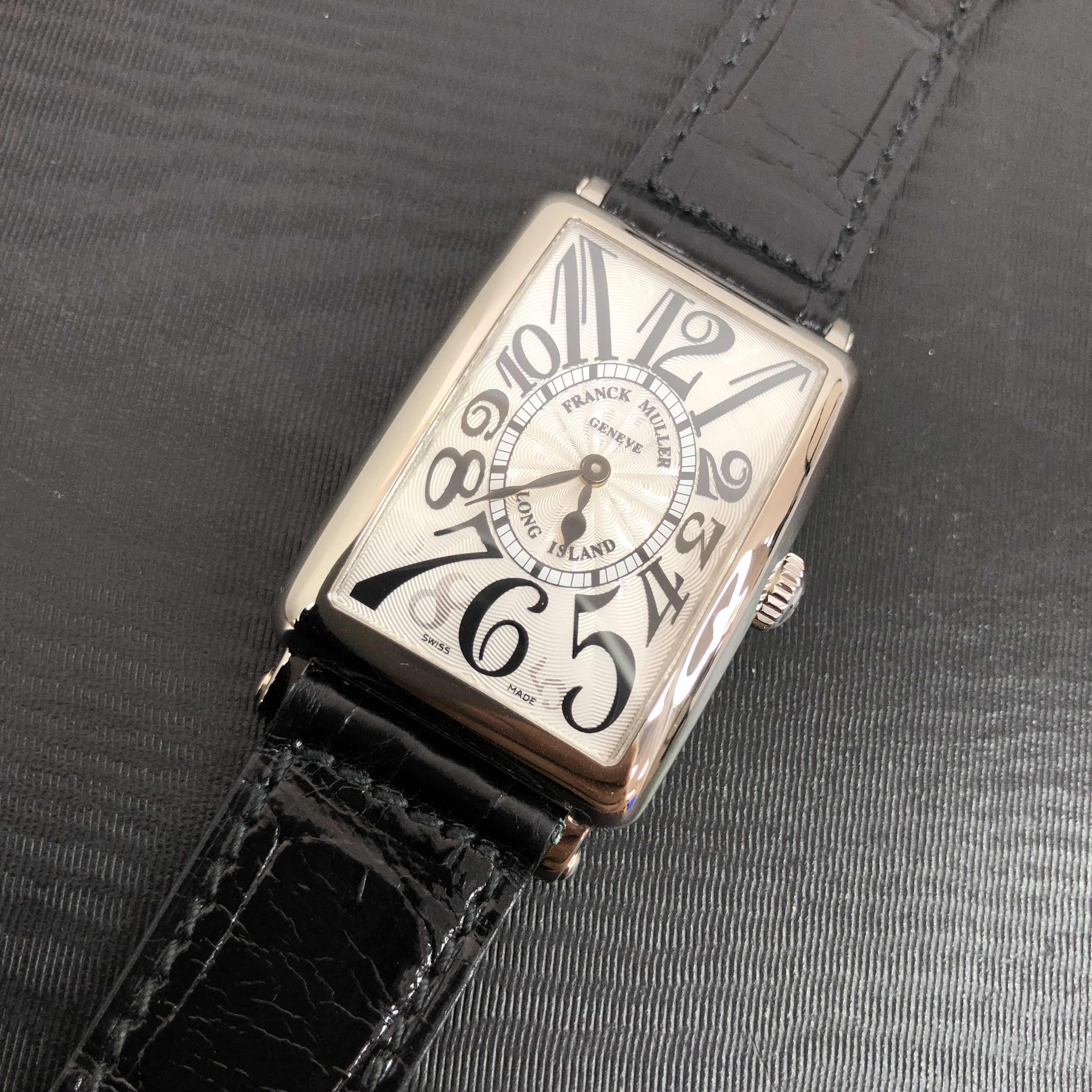 Franck Muller 952QZHO OG LONG ISLAND Quartz 18kt White Gold Replica Watch, Model - Image 5