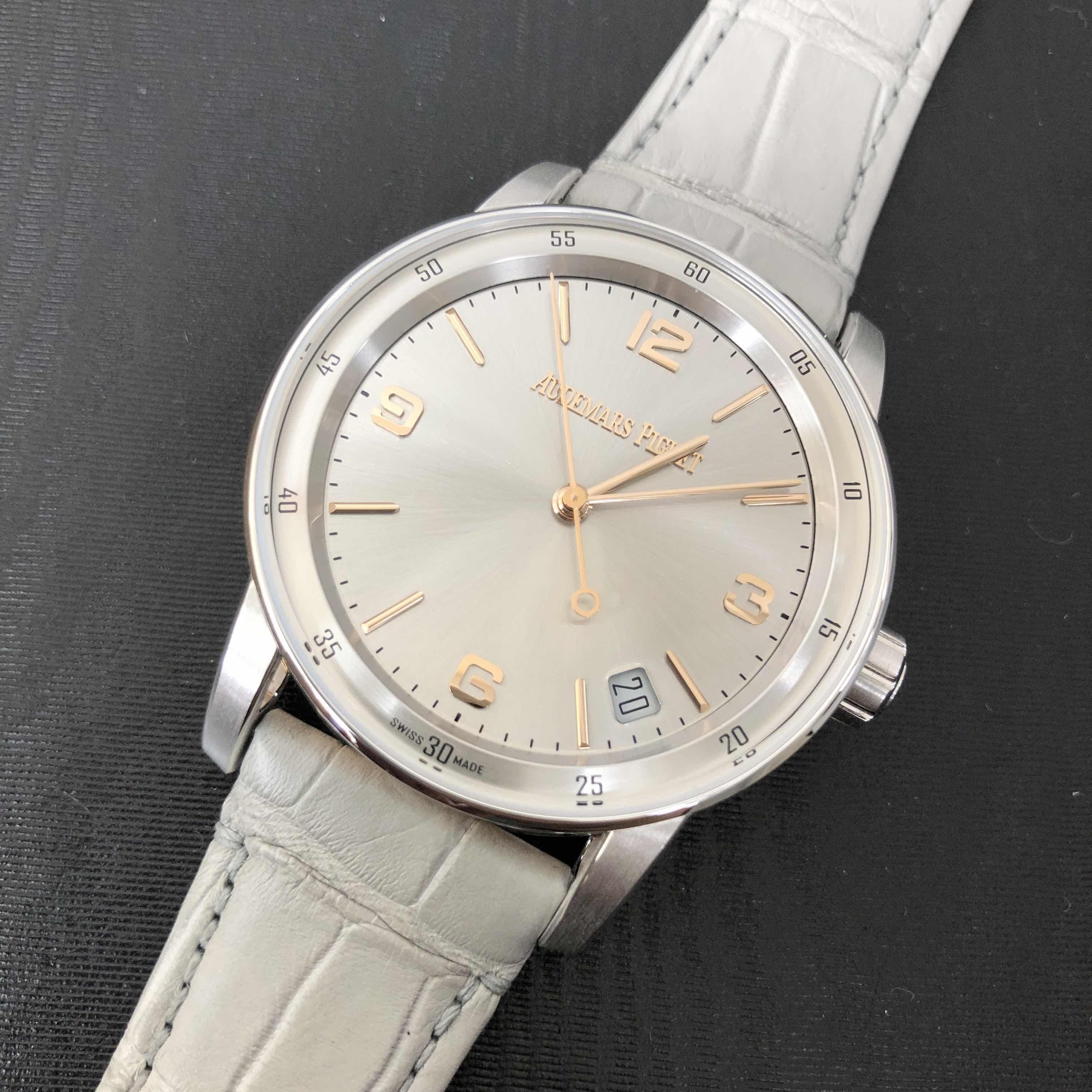 Audemars Piguet 15210CR.OO.A009CR.01 CODE 11.59 Replica Watch, Automatic, Silver Dial, 18kt Rose - Image 5