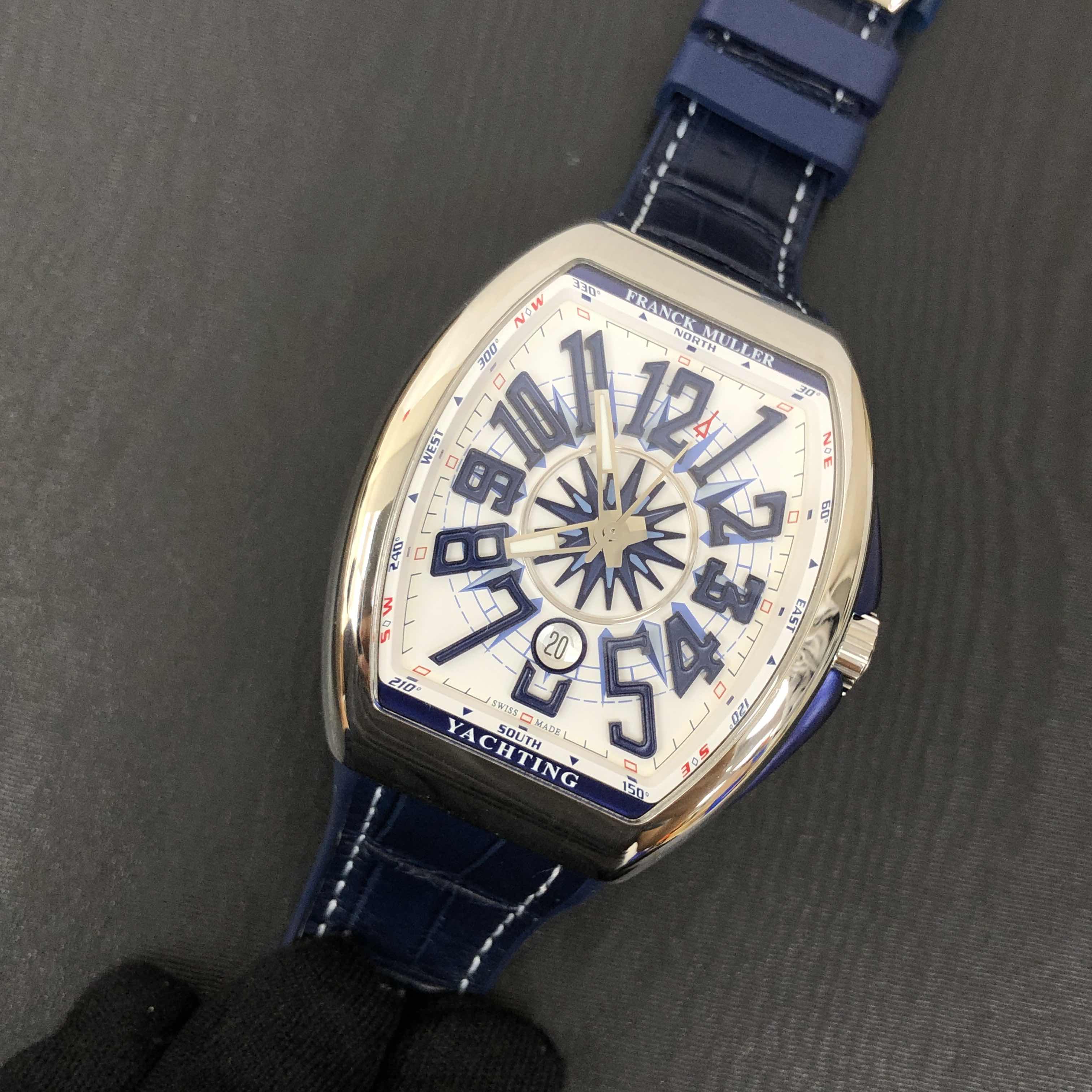 Franck Muller V45SCDTYACHTING AC.BL White Automatic Stainless Steel Replica Watch, Model V 45 SC DT - Image 5