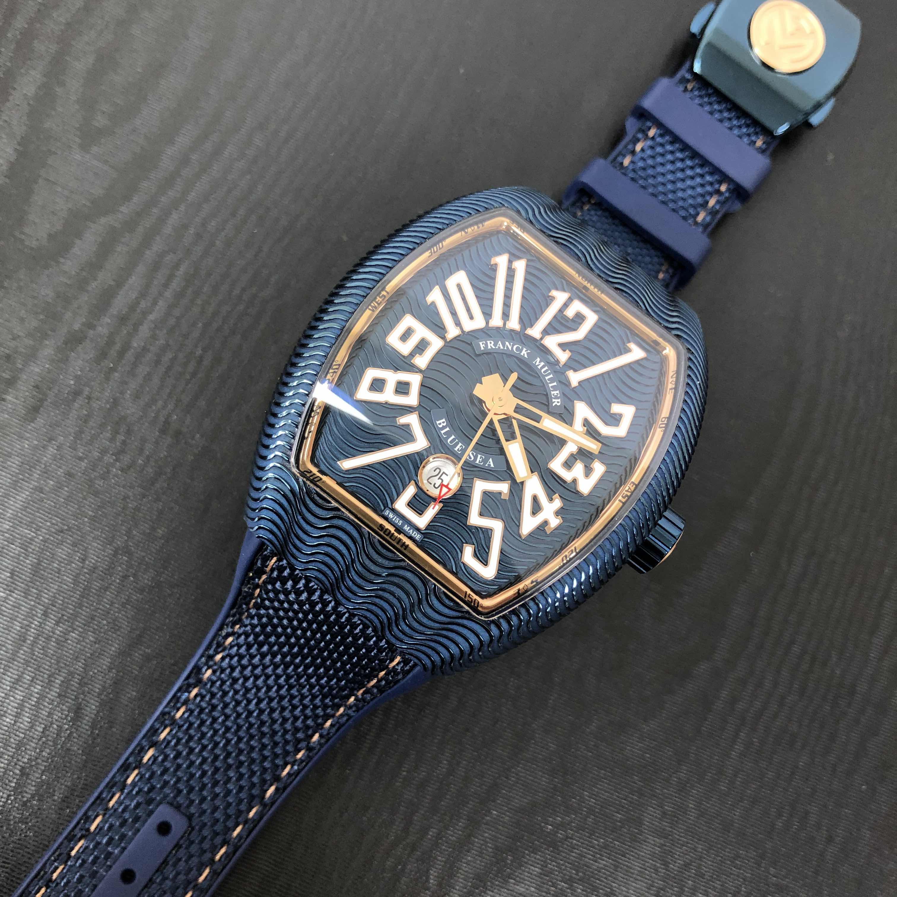 Franck Muller Vanguard V 45 SC DT Blue Sea V 45 SC DT BLUE SEA AC.BL.5N Automatic 18kt Rose Gold - Image 5