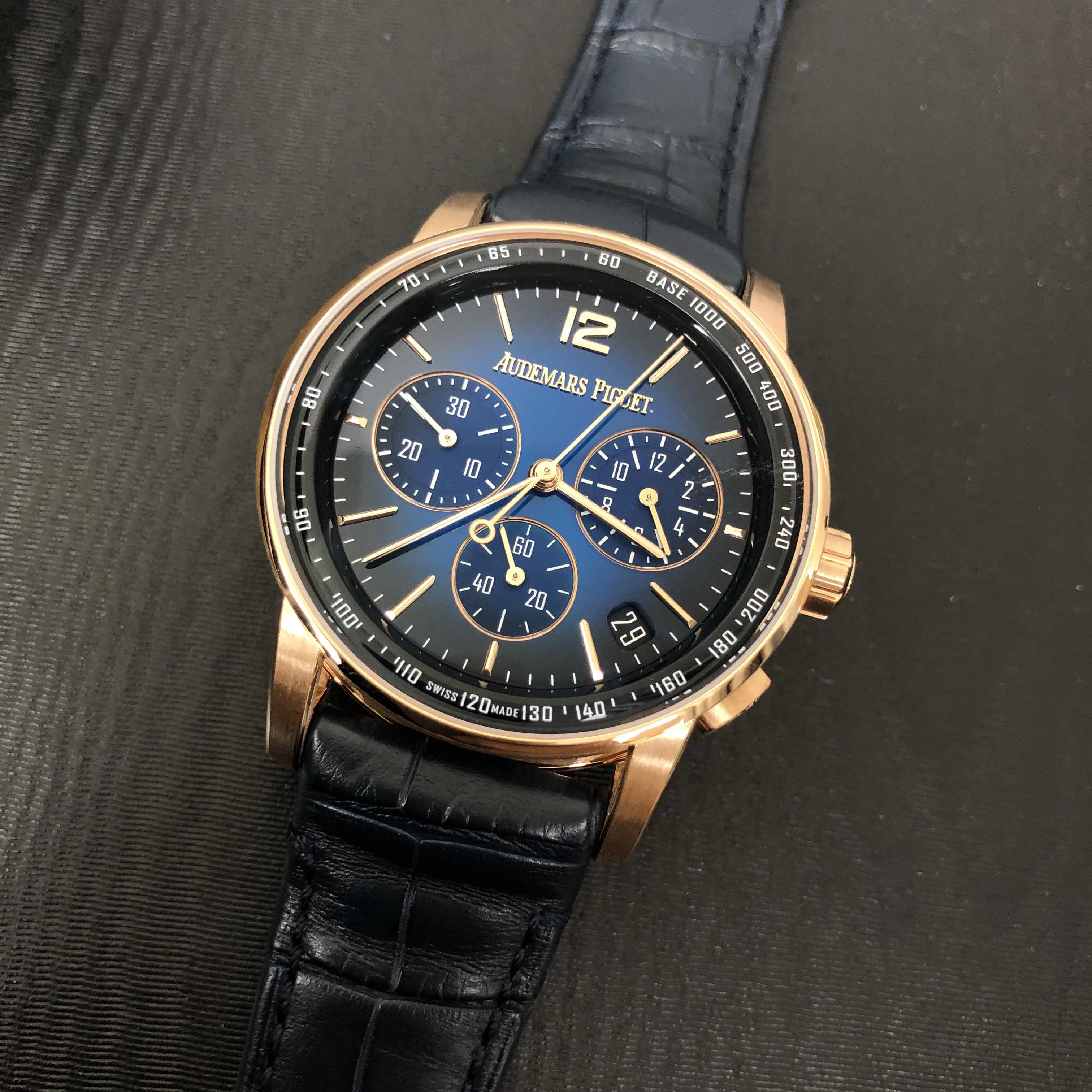Audemars Piguet 26393OR.OO.A028CR.01 CODE 11.59 Dark Blue Dial 18kt Rose Gold Automatic Replica - Image 5