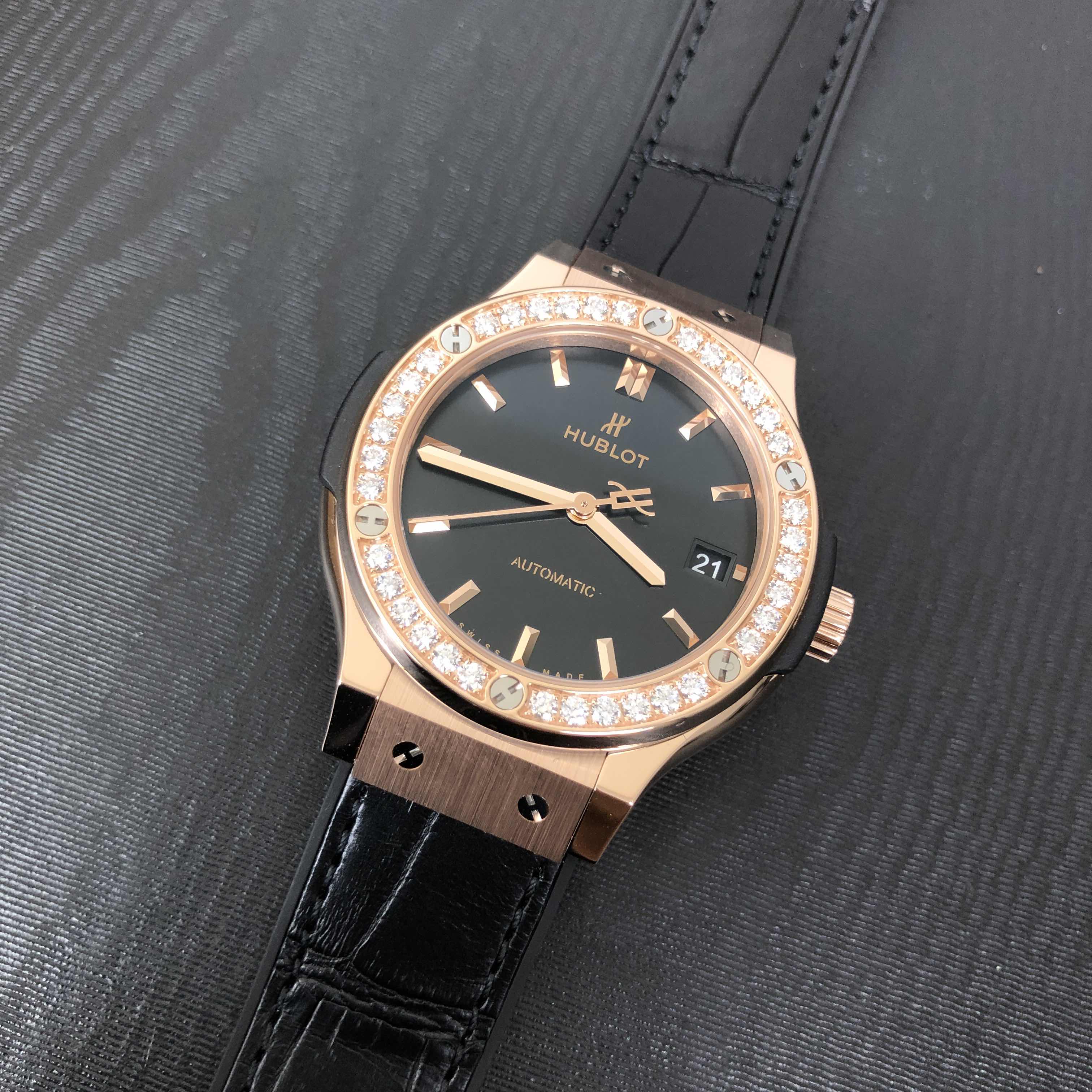 Hublot 565.OX.1480.LR.1204 CLASSIC FUSION Automatic 18kt Rose Gold & Diamonds | Automatic | 38mm - Image 5