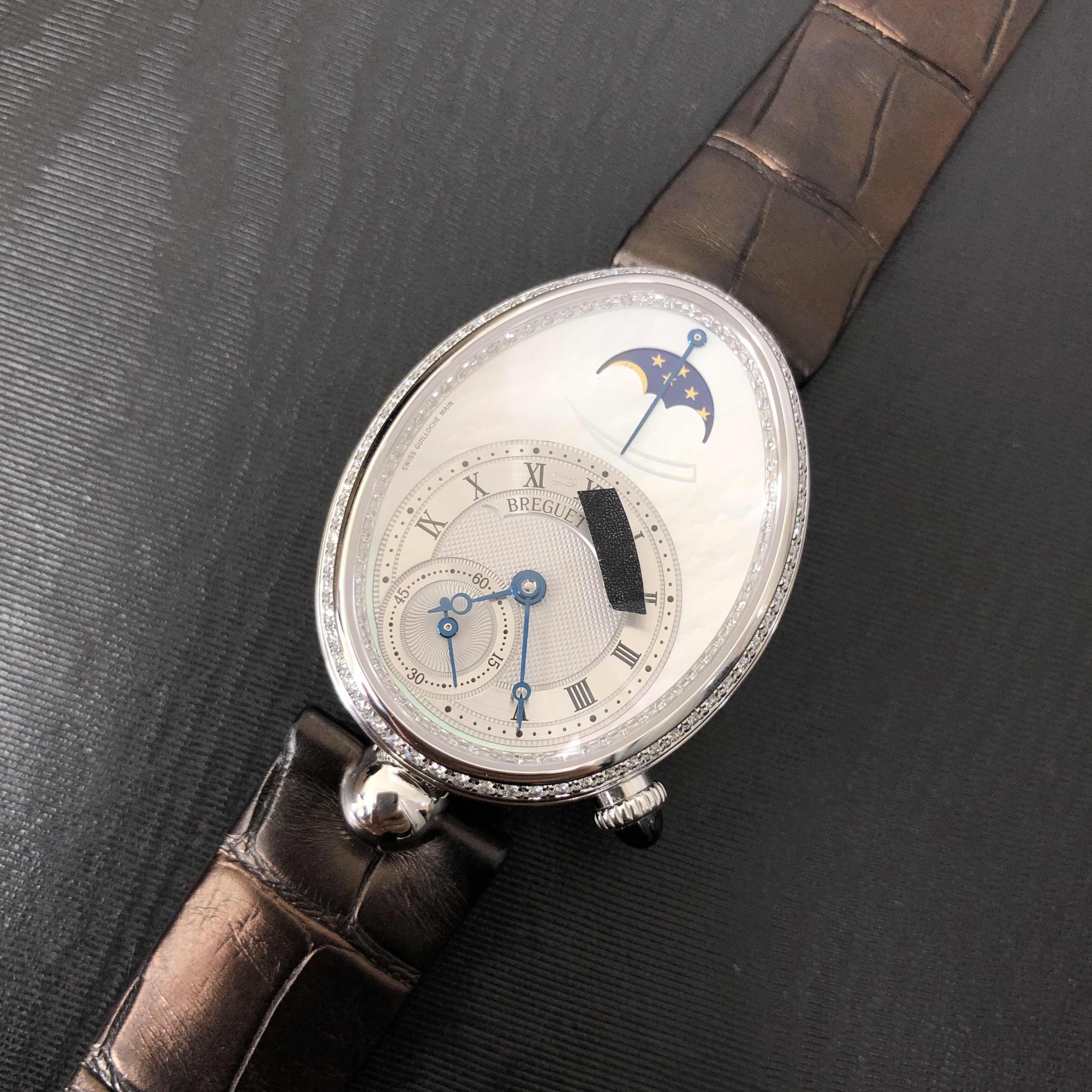 Breguet 8908BB/52/964/D00D Reine de Naples | Automatic | 18kt White Gold & Diamond | Replica Watch - Image 5