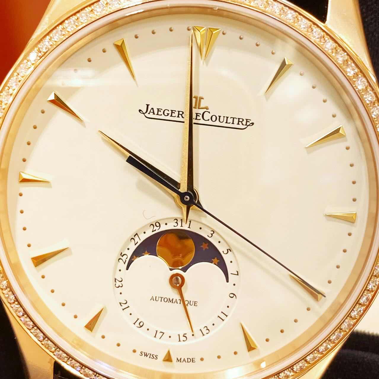 Jaeger-Lecoultre Q1362501 MASTER ULTRA THIN - Automatic - 18kt Rose Gold & Diamonds - Replica Watch - Image 5