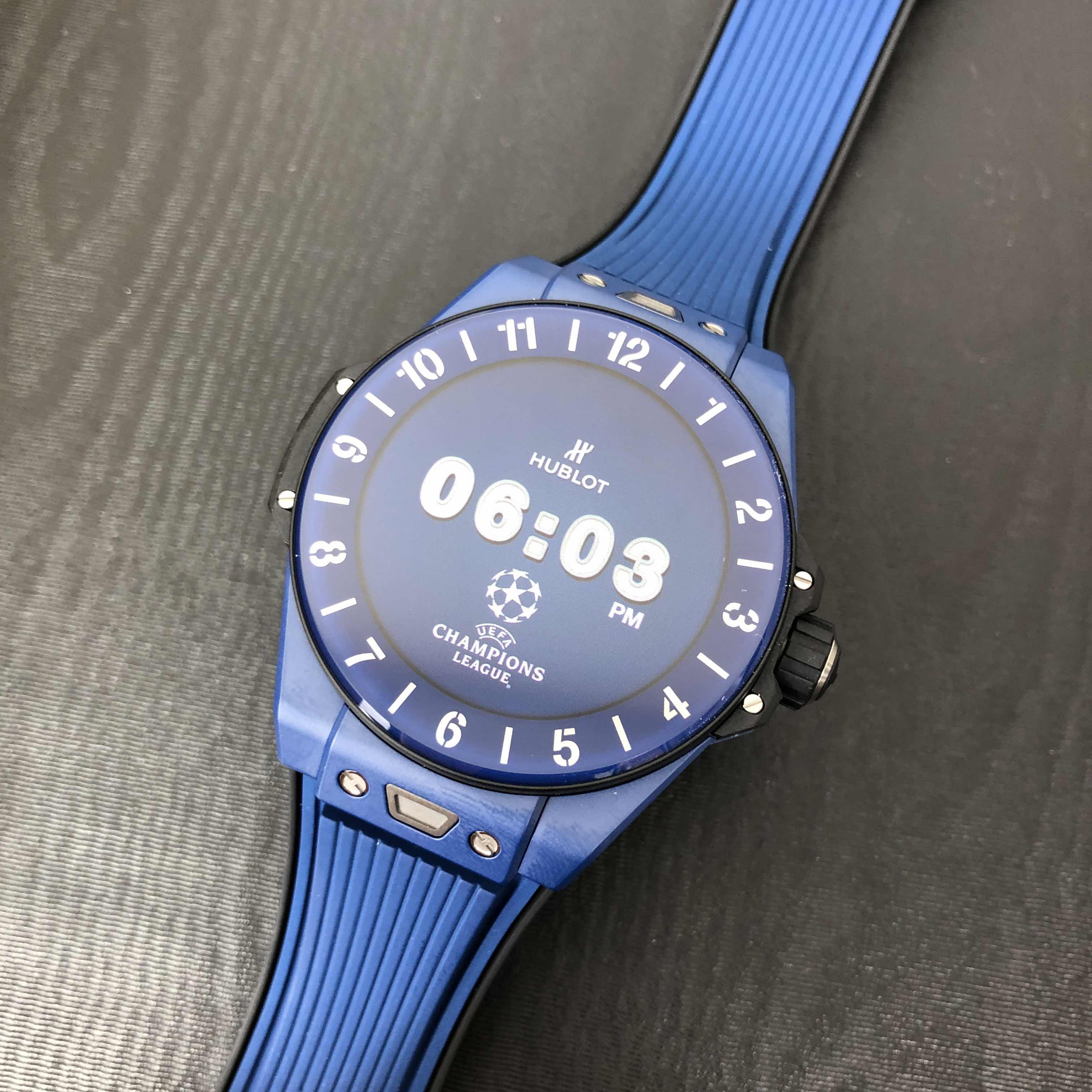 Hublot 440.EX.1100.RX.UCL20 Big Bang Intelligent Ceramic Blue Dial Rubber Strap Replica Watch - Image 5