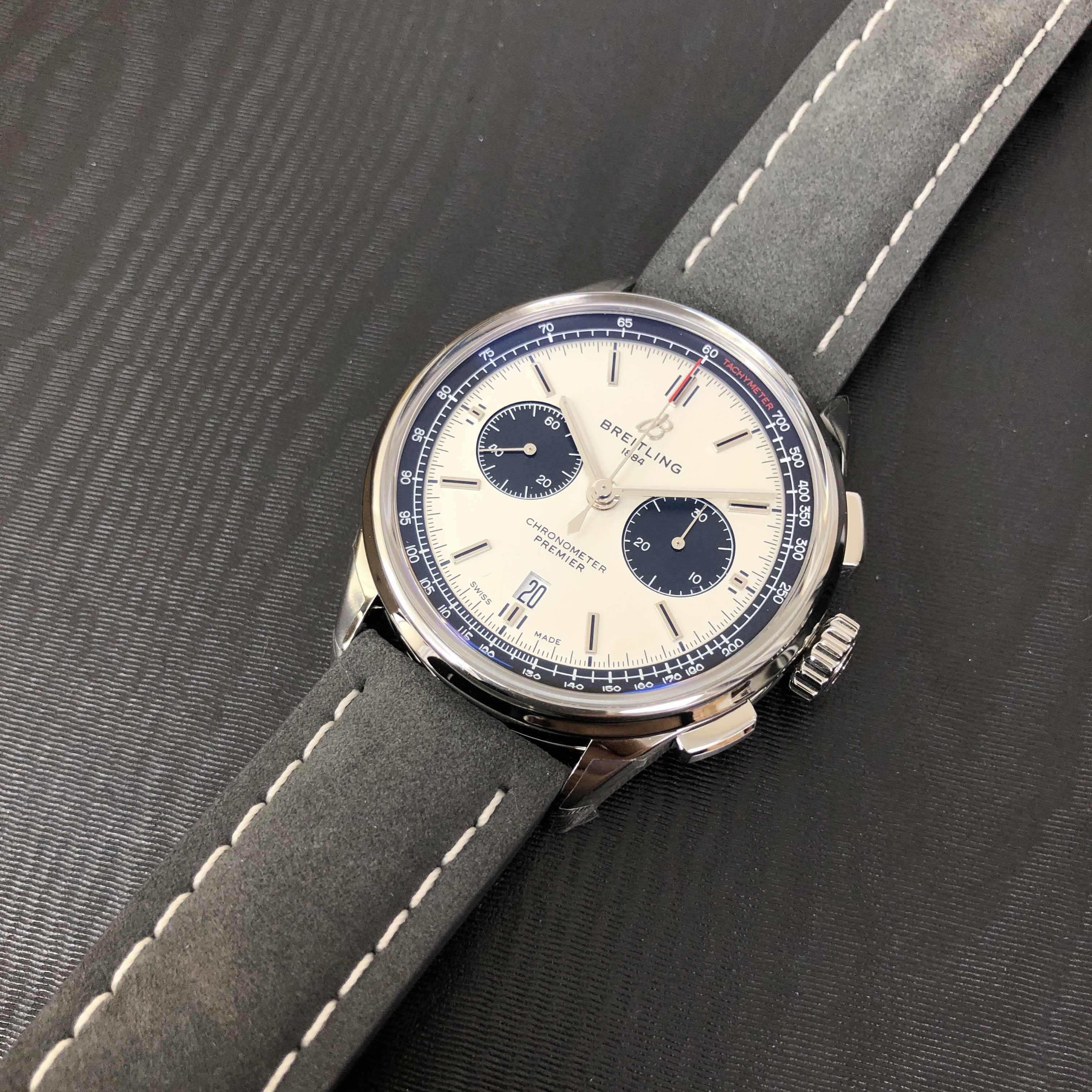 Breitling Premier AB0118221G1X2 Automatic White Dial Steel Replica Watch - Image 5