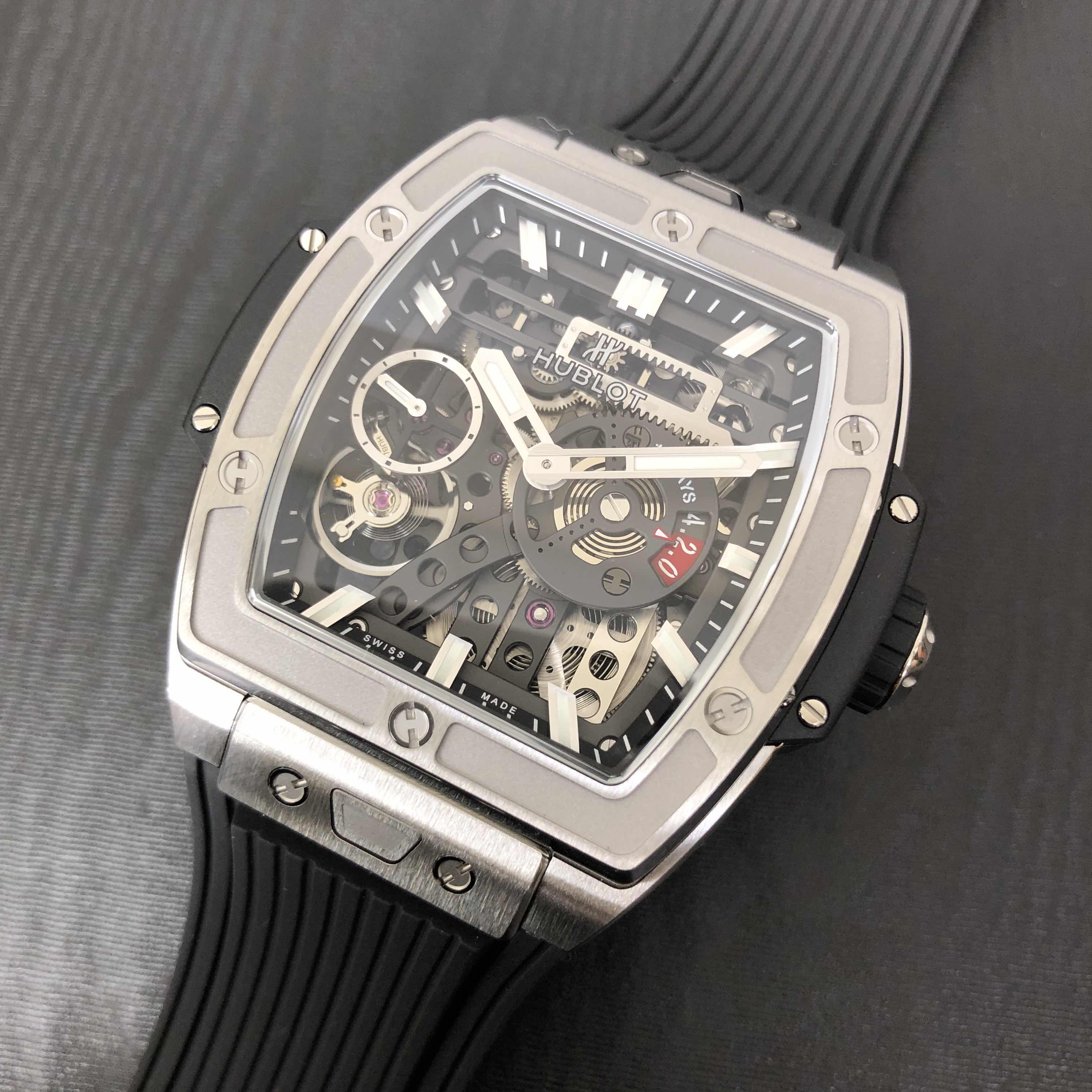 Hublot 614.NX.1170.RX BIG BANG Auto Titanium Case Replica Watch, 45mm, Black Rubber Strap - Image 5