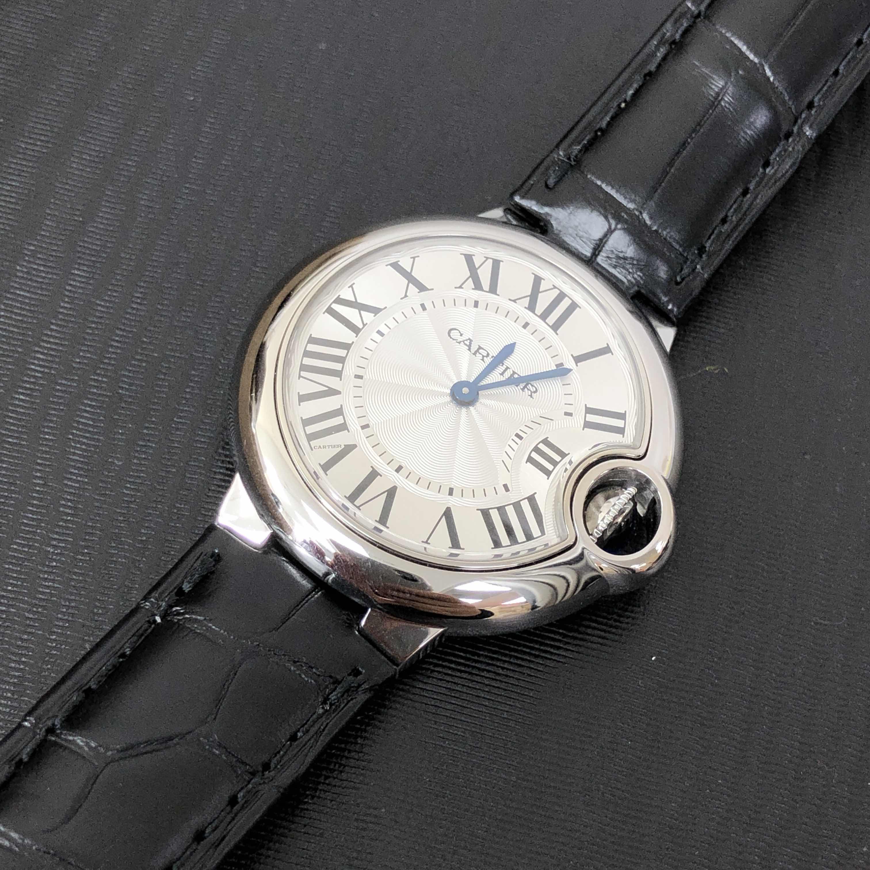 -WSBB0034 - Cartier Ballon Bleu Quartz Replica Watch - Stainless Steel - Silver Dial - Image 5