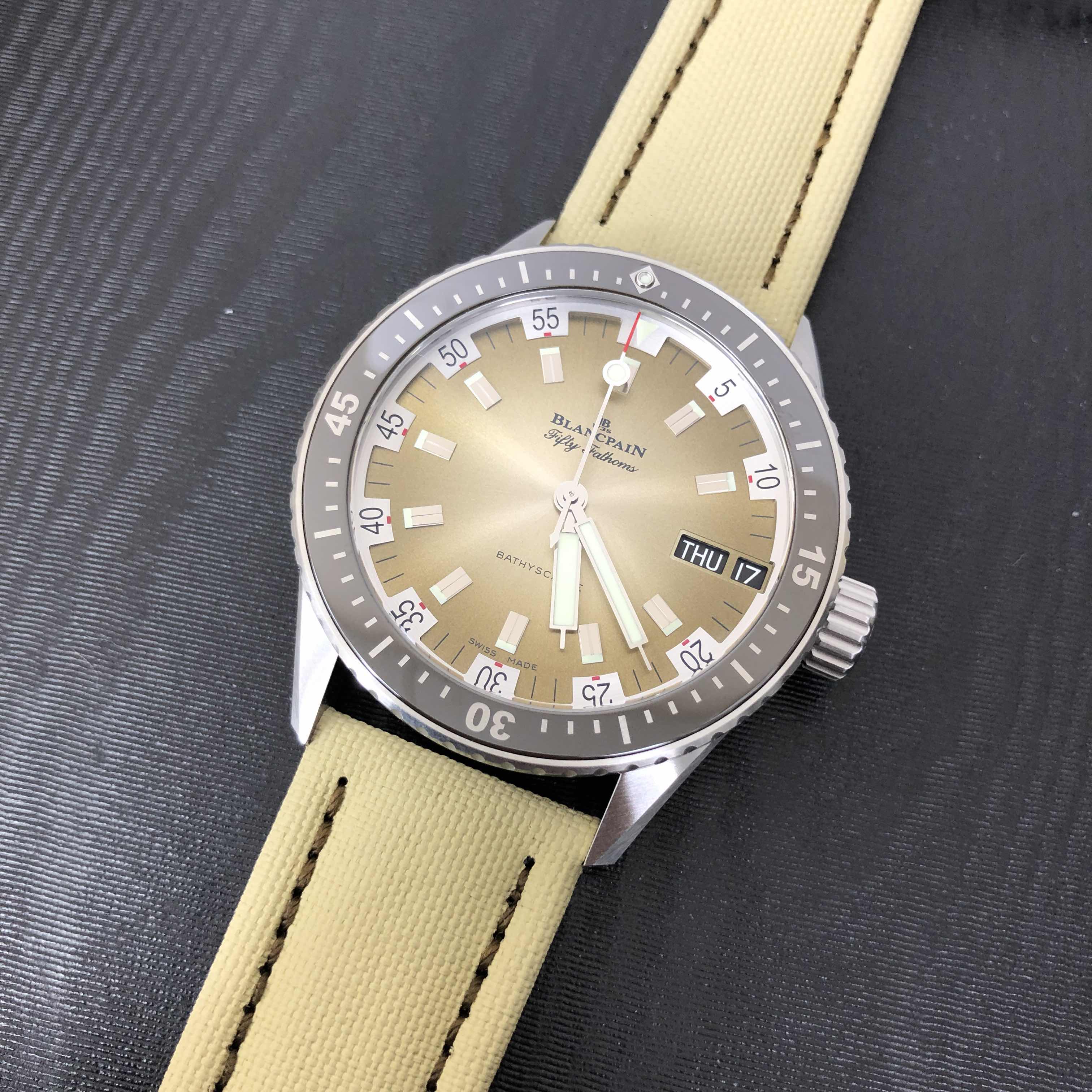Blancpain 5052-1146-E52A Fifty Fathoms Replica Watch, Brown Dial, Automatic Movement, Steel Case - Image 5