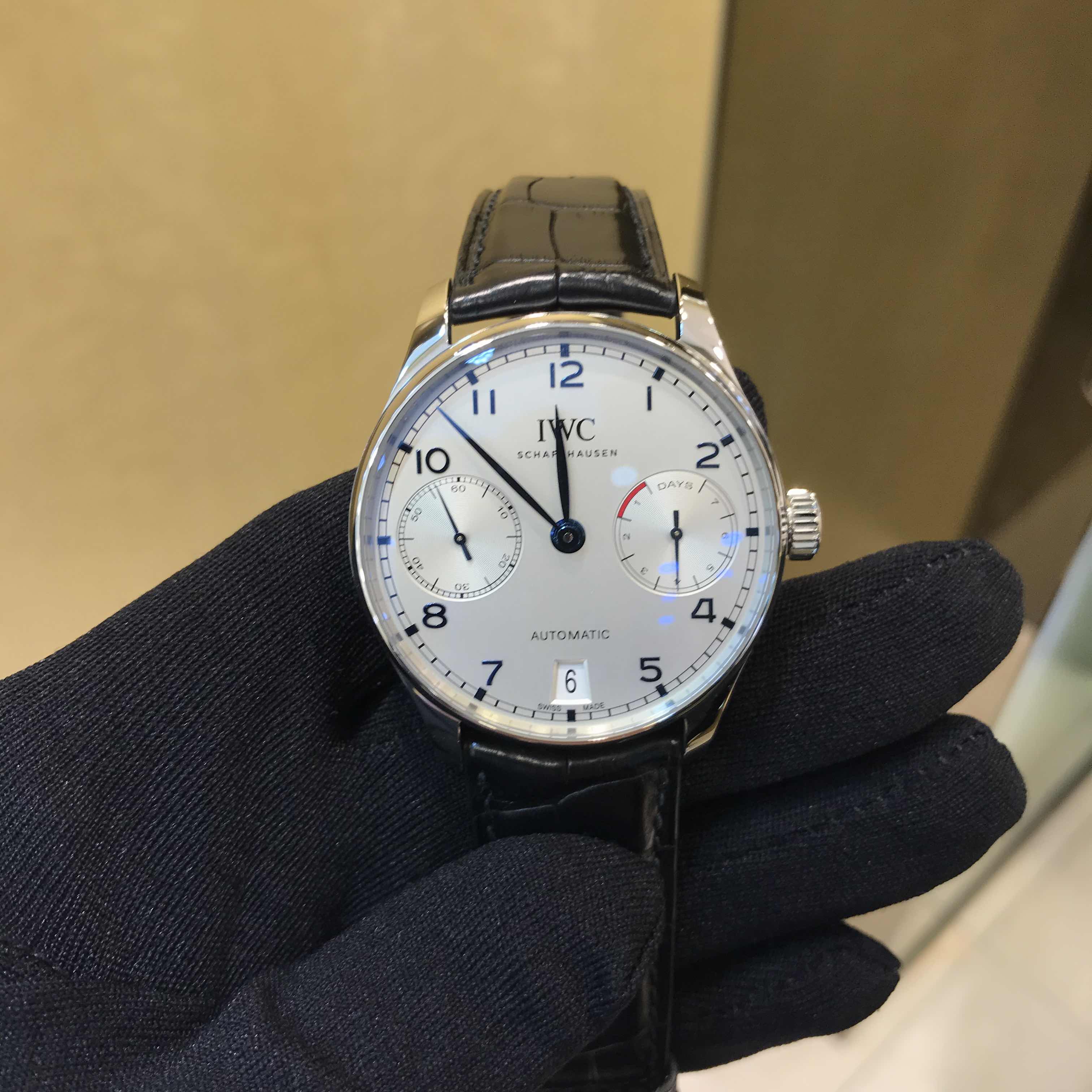 IWC Portuguese IW500705 Automatic Silver Dial Stainless Steel Replica Watch - Image 5