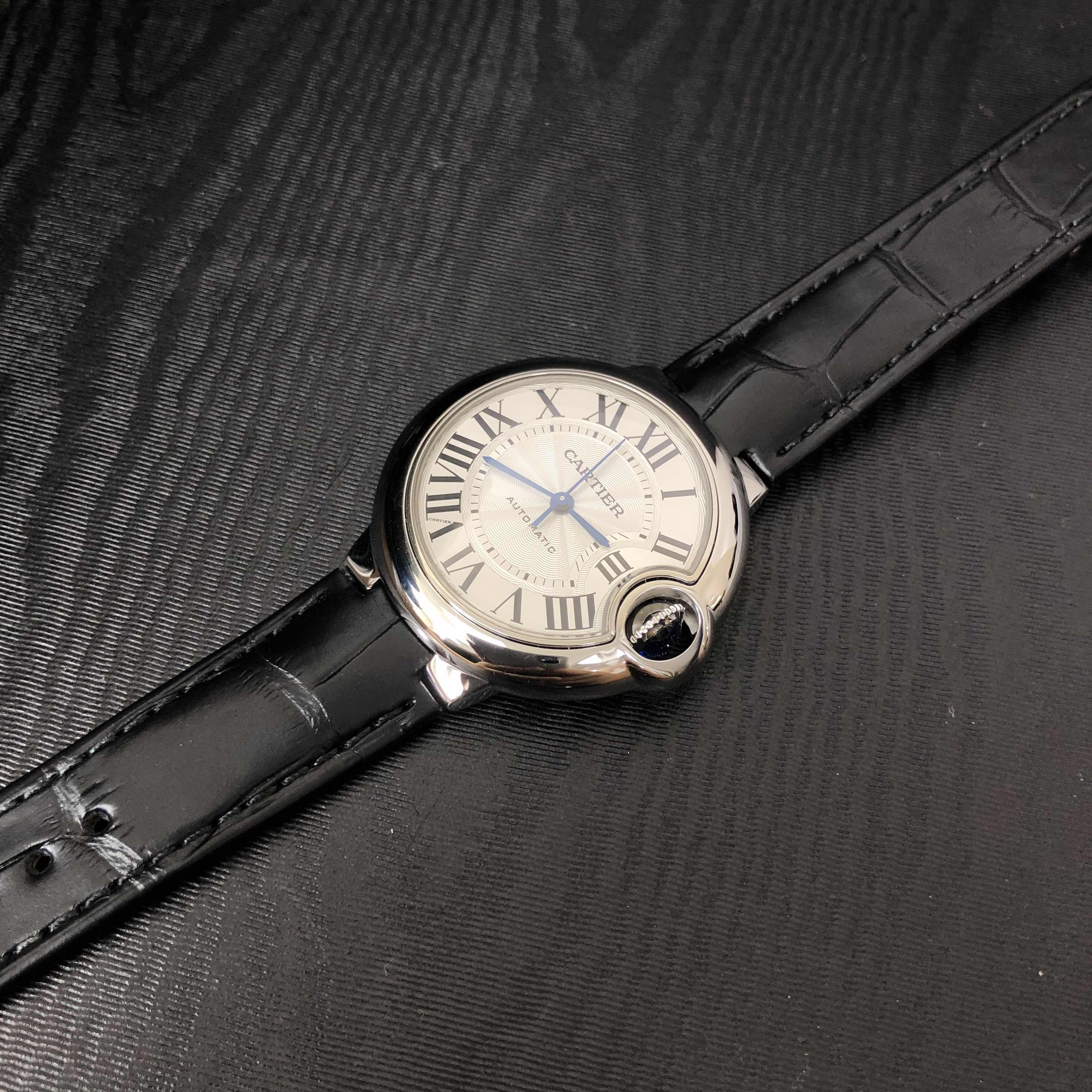Cartier WSBB0030 BALLON BLEU Auto Swiss Movt. Stainless Steel Silver Dial Replica Watch - Image 5