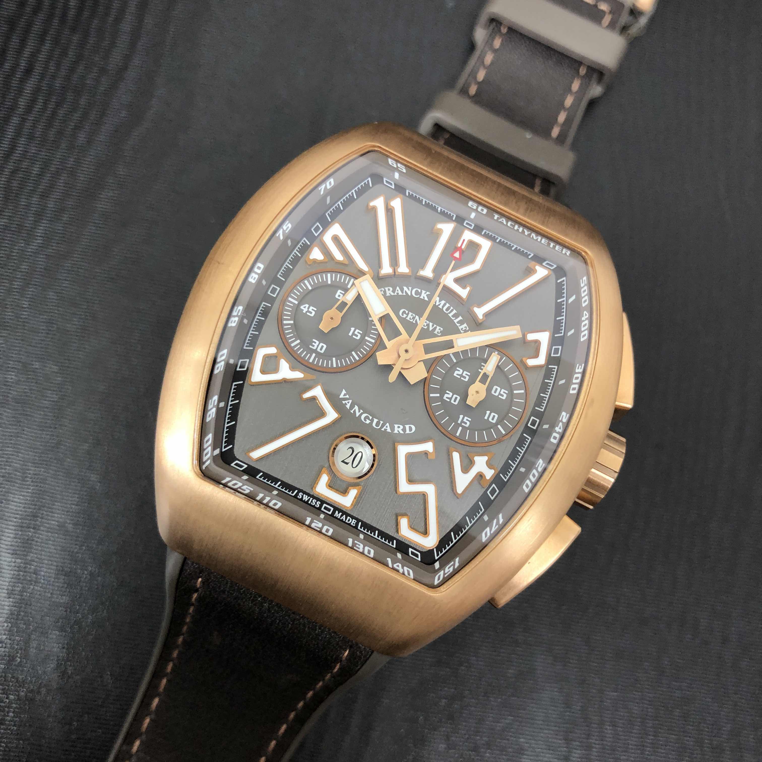 Franck Muller V 45 CC DT5N.BR TT VANGUARD AUTO 18kt Rose Gold Replica Watch, Model: V 45 CC DT5N.BR - Image 5