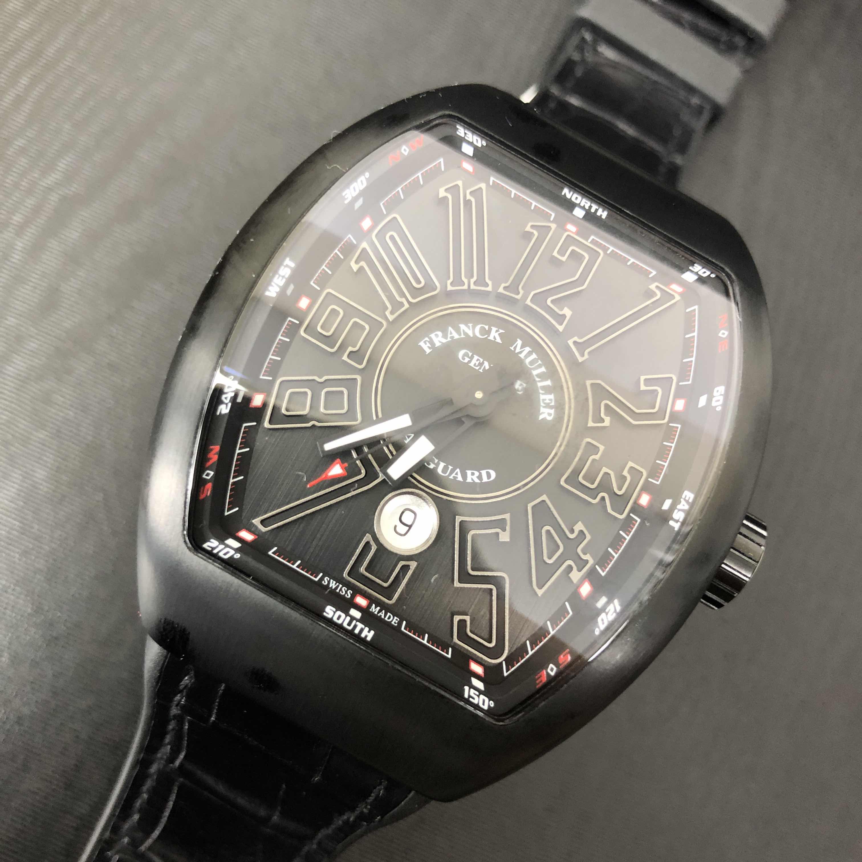 Franck Muller V 45 SC DT TT NR BRTT Vanguard - Replica Watch - Automatic - Black Dial - Steel Case - Image 4