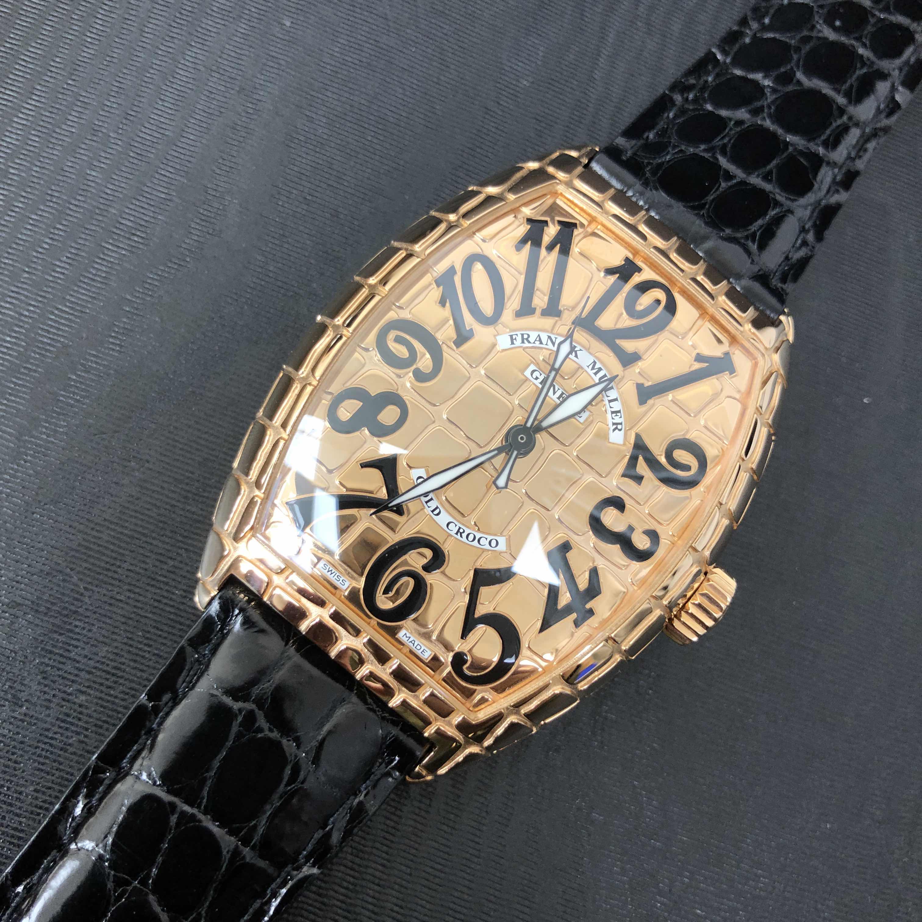 Franck Muller 7880 B SC GOLD CRO 5N Cintree Curvex Replica Watch, Automatic, 18kt Rose Gold Case - Image 5