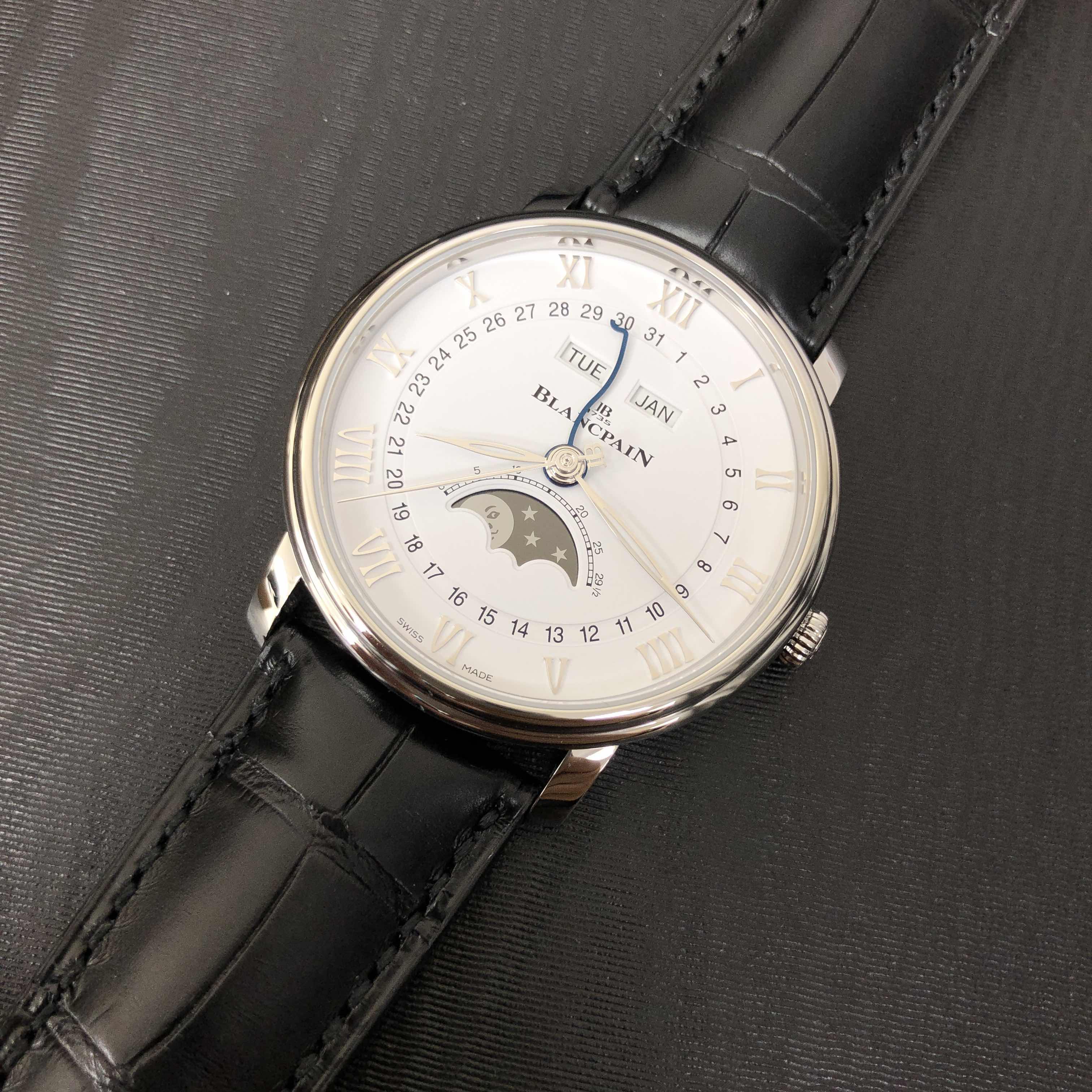 6654-1127-55B - Blancpain Villeret Replica Watch Automatic White Dial Stainless Steel - Image 5