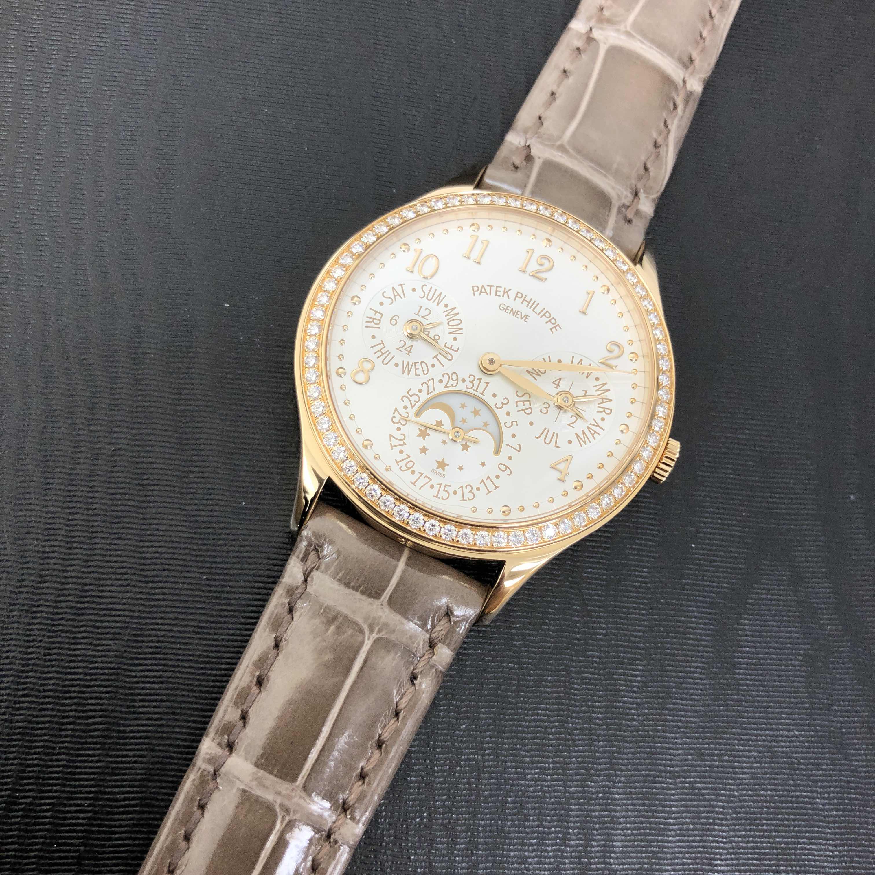 Patek Philippe 7140R-001 Grand Complications 35mm 18kt Rose Gold & Diamonds Automatic Replica Watch - Image 5