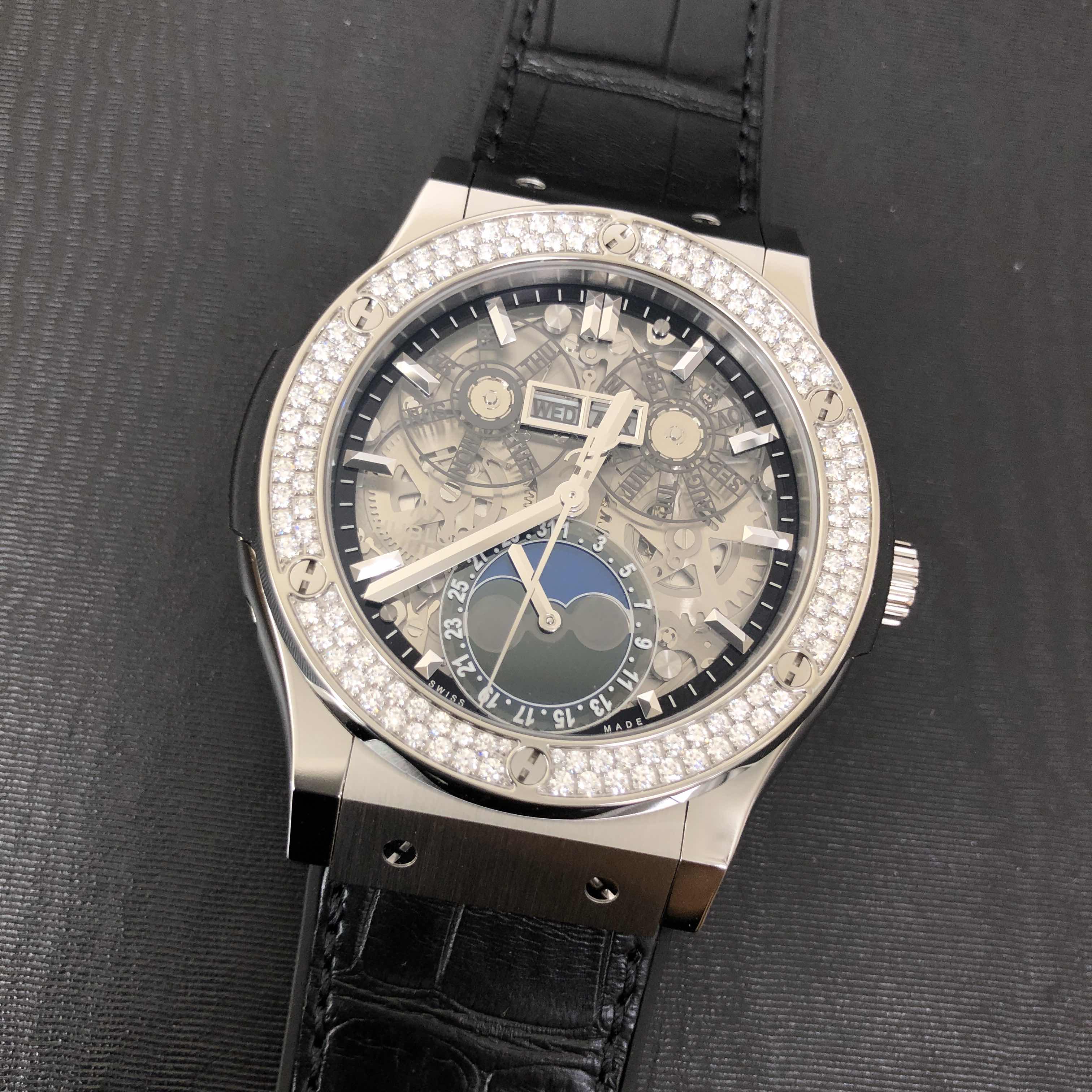 Hublot 517.NX.0170.LR.1104 CLASSIC FUSION | Automatic | Titanium & Diamond | Replica Watch - Image 5