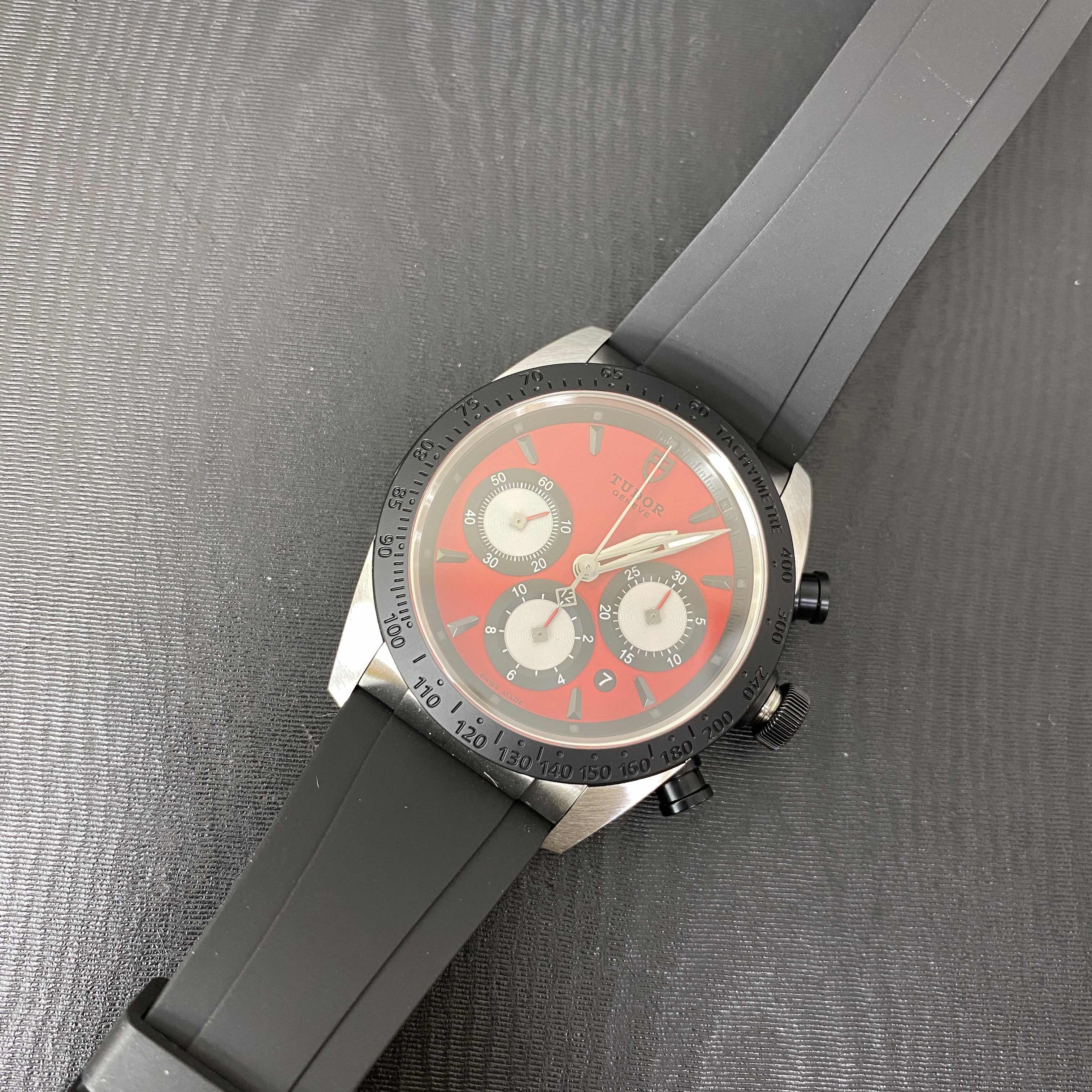 Tudor Fastrider Chrono 42010NRD-RS | Automatic | Steel | Rubber | Red Dial | Replica Watch - Image 5