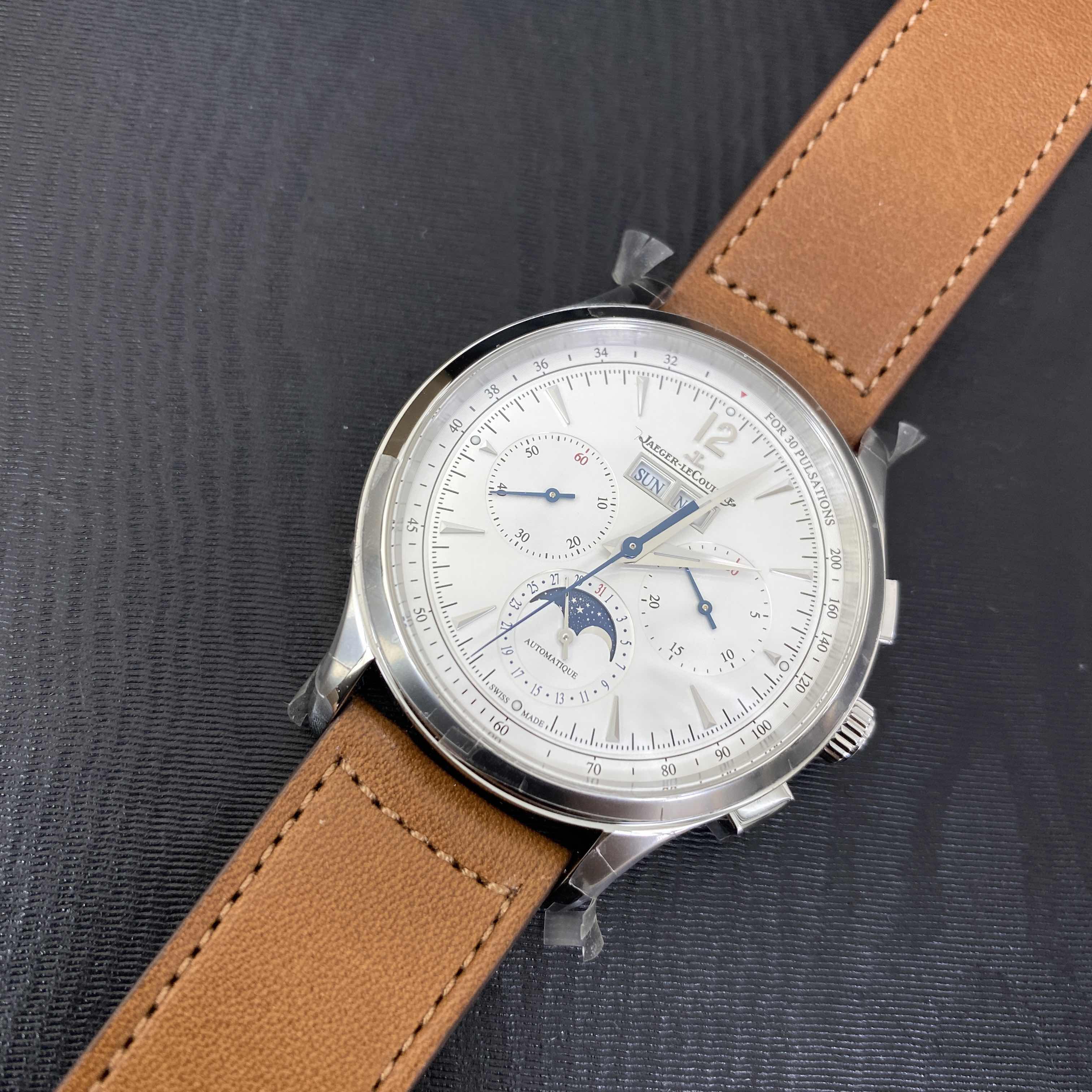 Jaeger-Lecoultre Q4138420 Master Ultra Thin Automatic Silver Dial Leather Replica Watch - Image 5