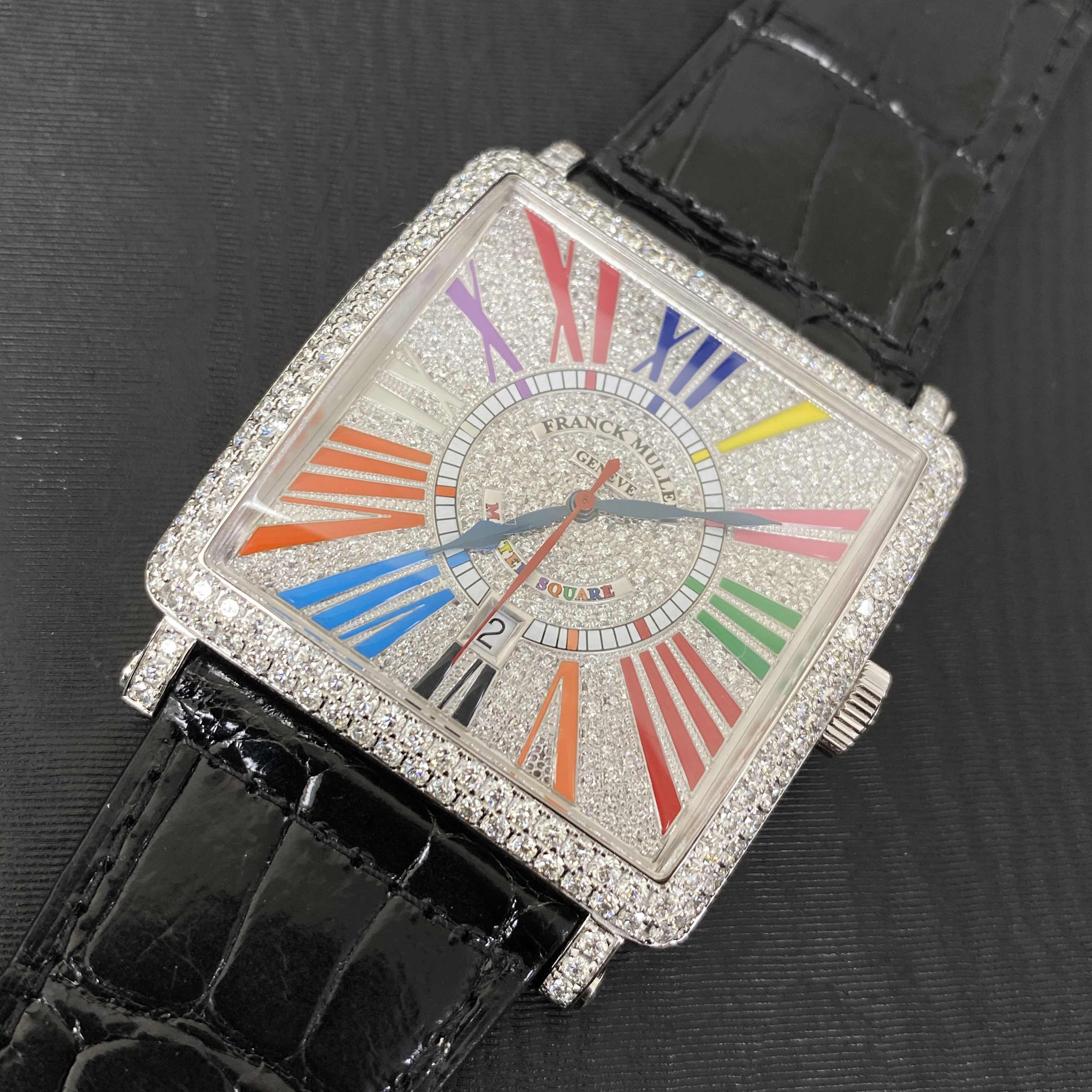 Franck Muller 6000 K SC DT D CD COL DRM OG Master Square Automatic Silver Dial Replica Watch - Image 5