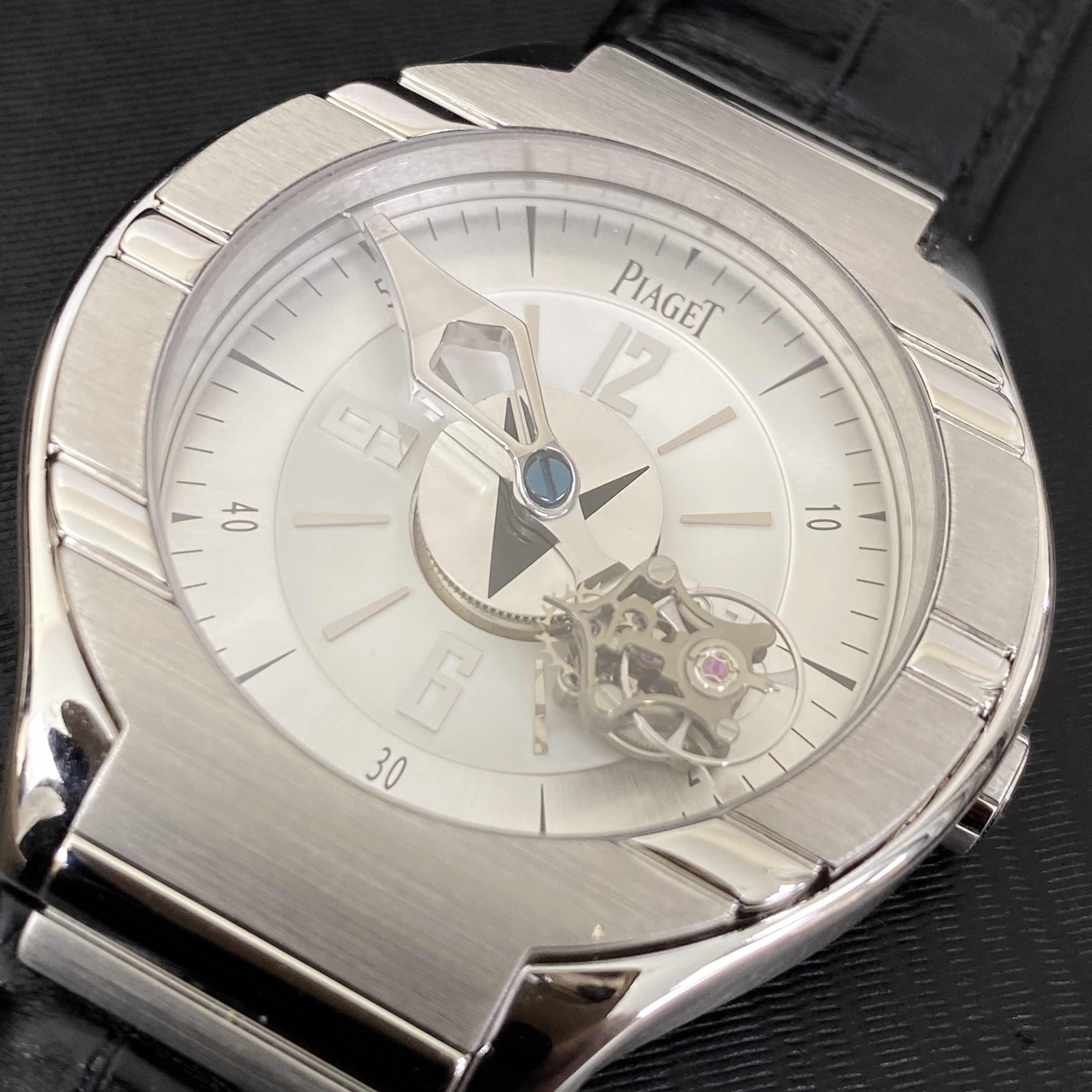 Piaget G0A31123 Polo Replica Watch, Manual Wind, Silver Dial, 18kt White Gold Case - Image 5