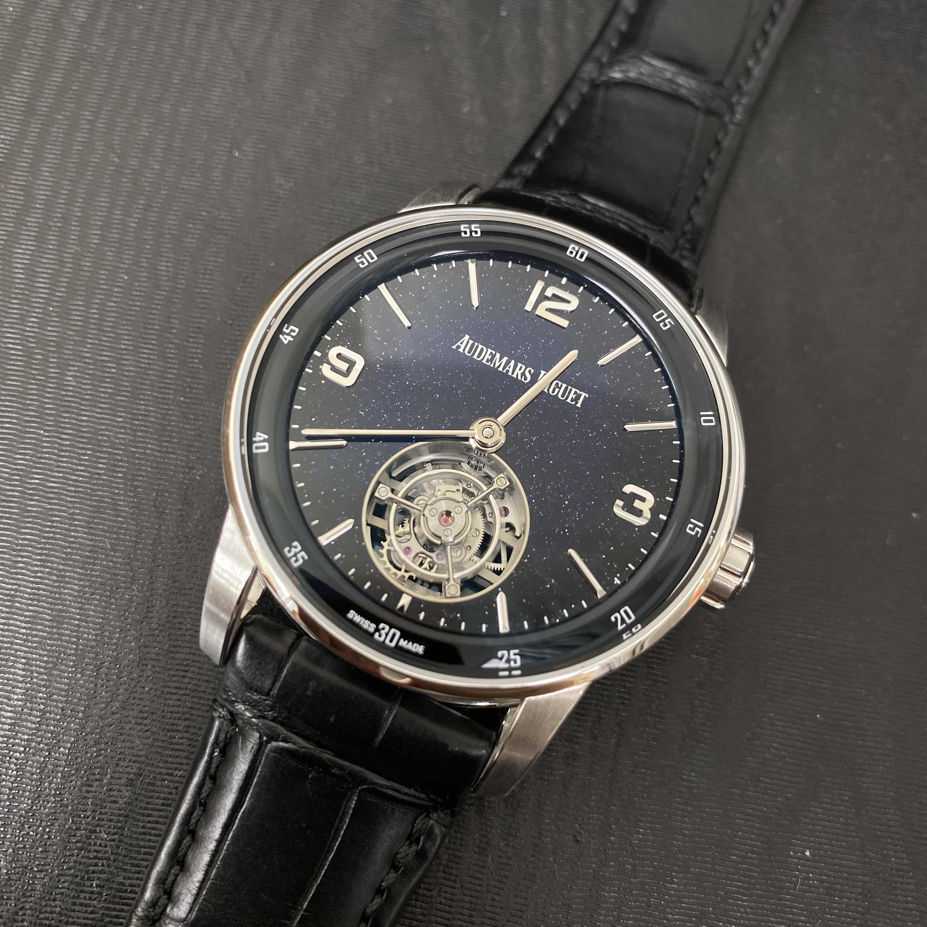 Audemars Piguet 26396BC.OO.D002CR.01 Replica Watch, Automatic, Blue Dial, 18kt White Gold Case - Image 5