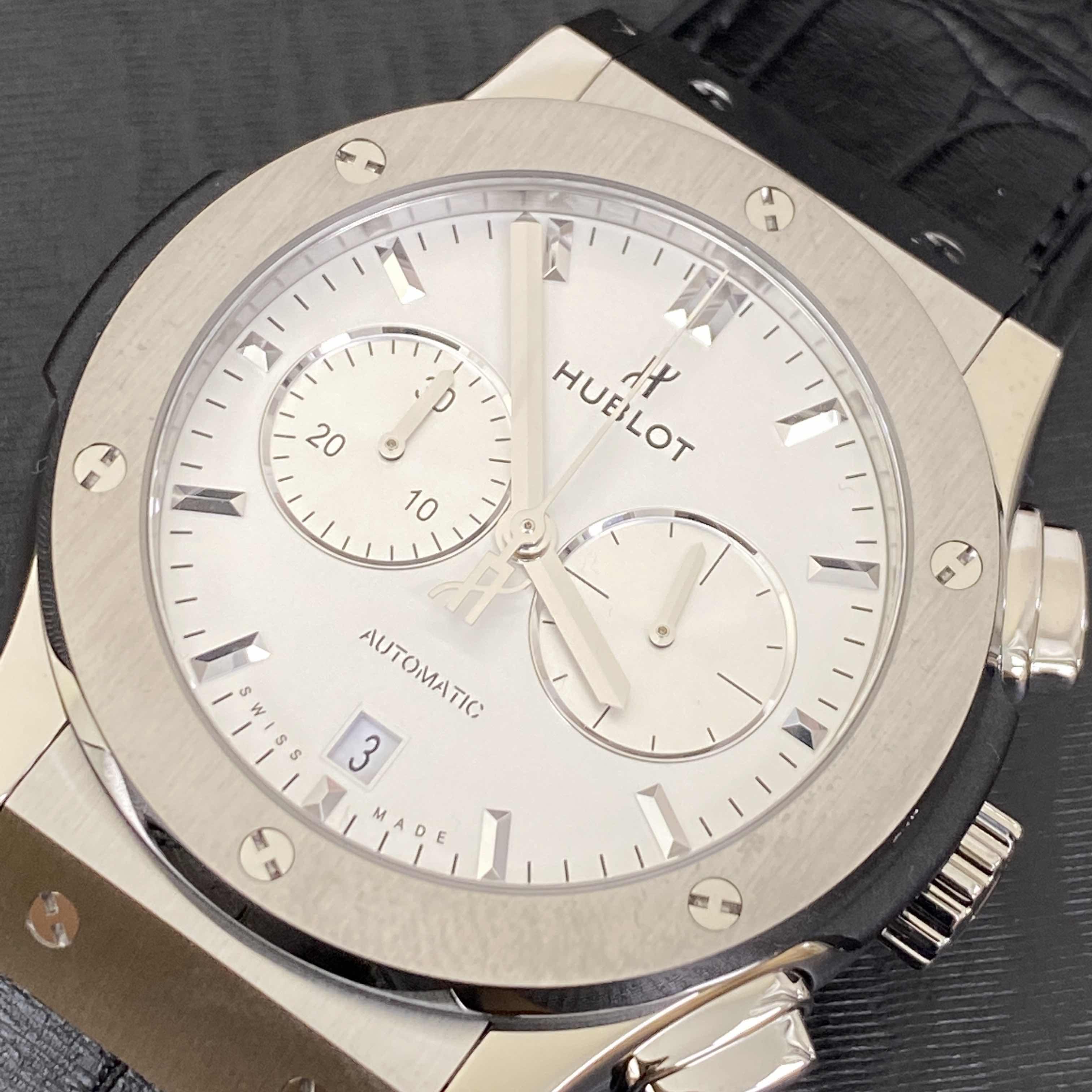 - 541.NX.2611.LR Hublot Classic Fusion Automatic Titanium Replica Watch - Silver Dial - Image 5