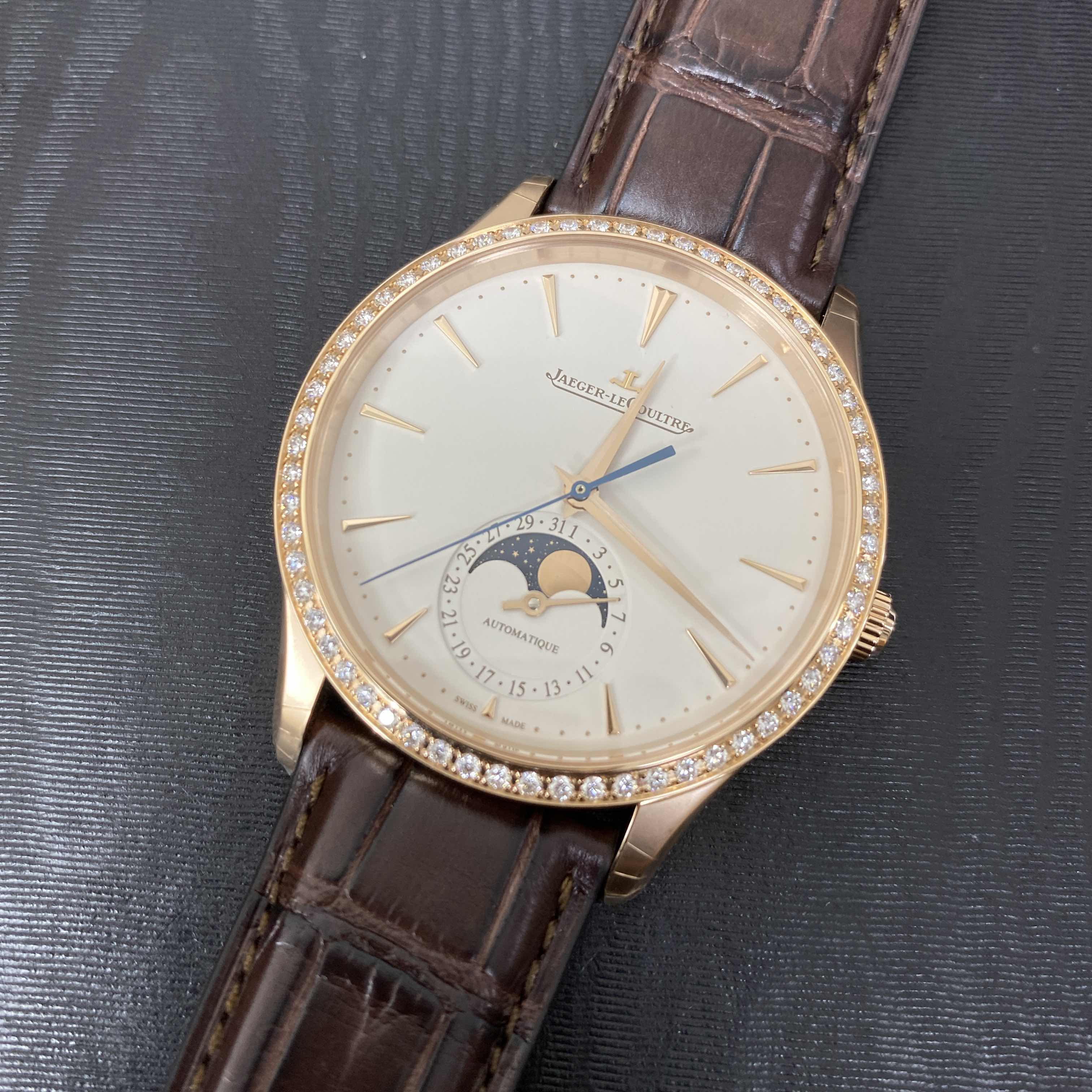 Jaeger-Lecoultre Q1362502 Master Ultra Thin Automatic 18kt Rose Gold & Diamond Replica Watch - Image 5