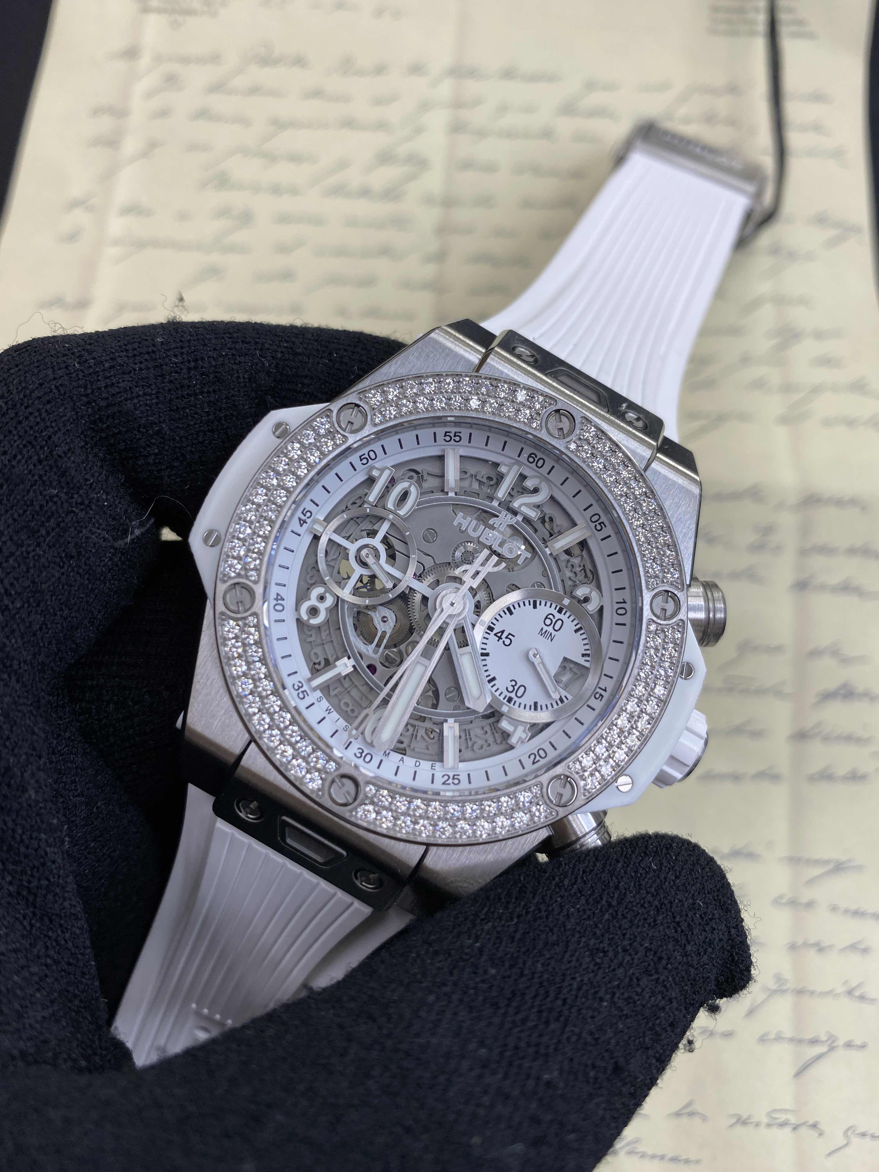 Hublot 441.NE.2011.RW.1104 BIG BANG Automatic Titanium & Diamond  Replica Watches - Image 5