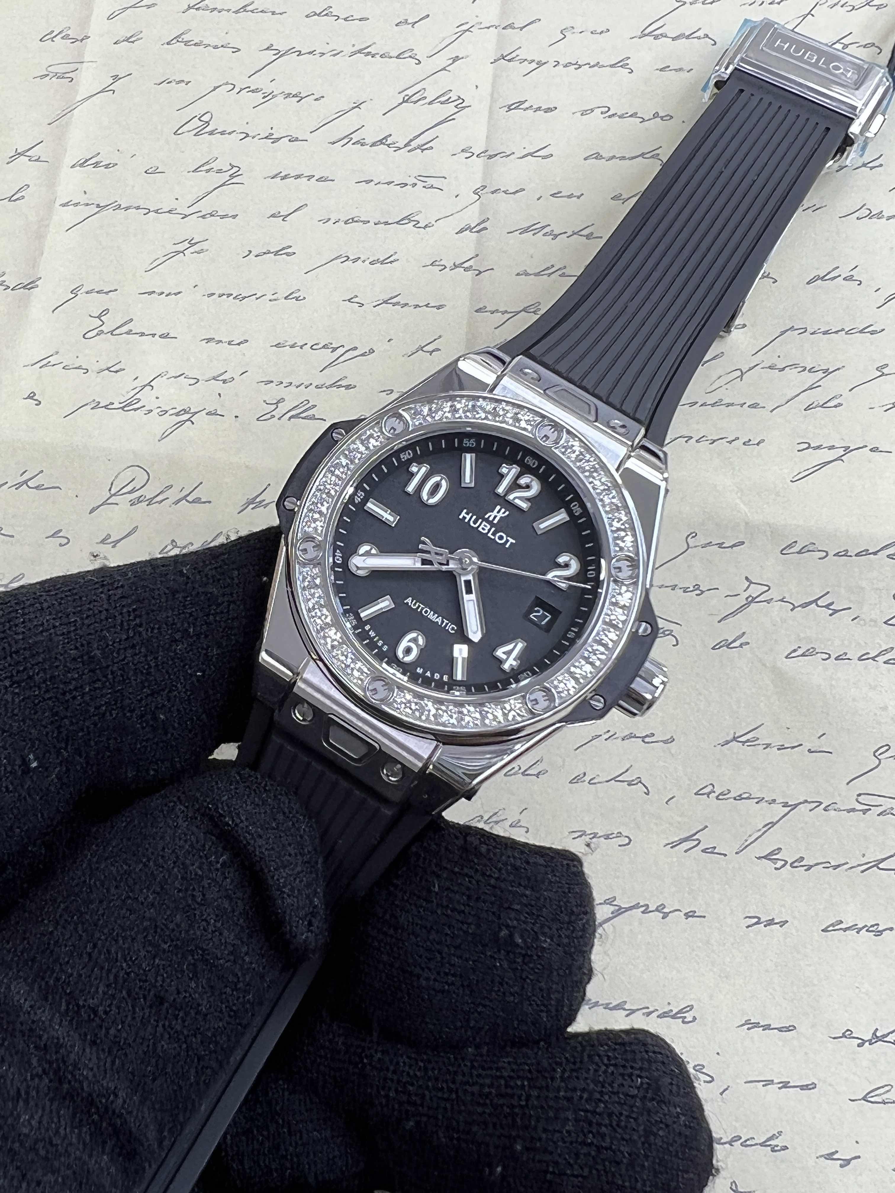 Hublot 485.SX.1170.RX.1204 BIG BANG Auto Stainless Steel Diamond Bezel Replica Watch - Image 5