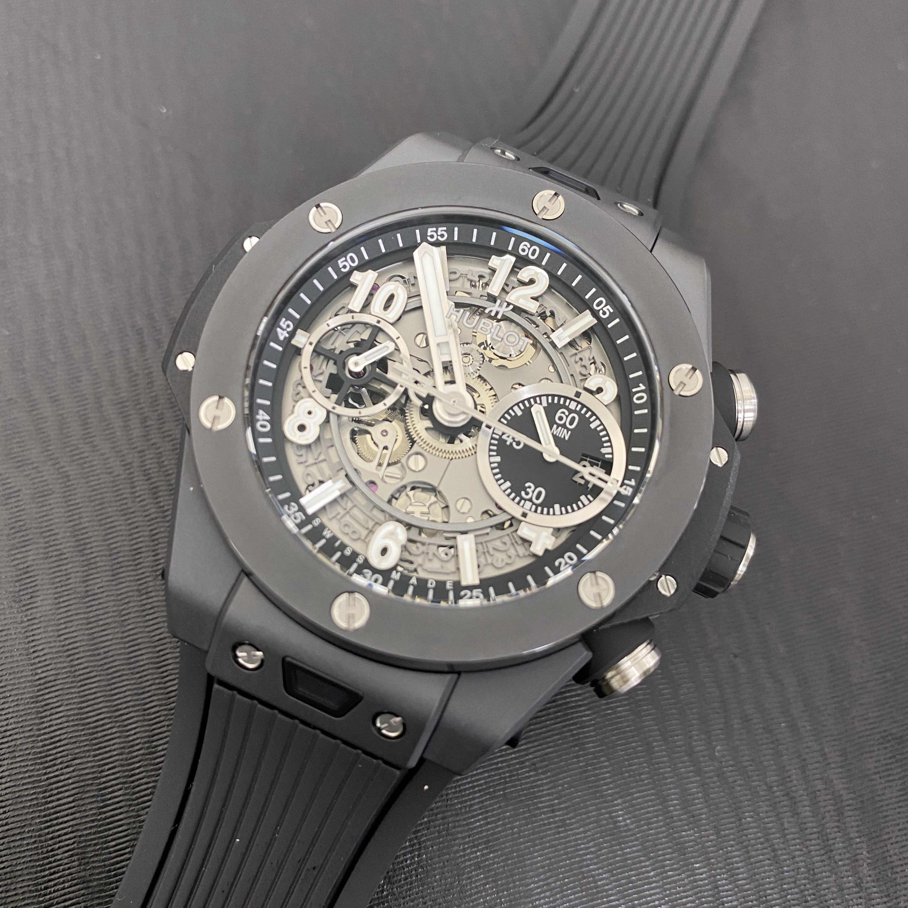 Hublot 441.CI.1171.RX BIG BANG Auto Ceramic - 42mm - Black Rubber - Swiss Clone Watch - Replica - Image 5