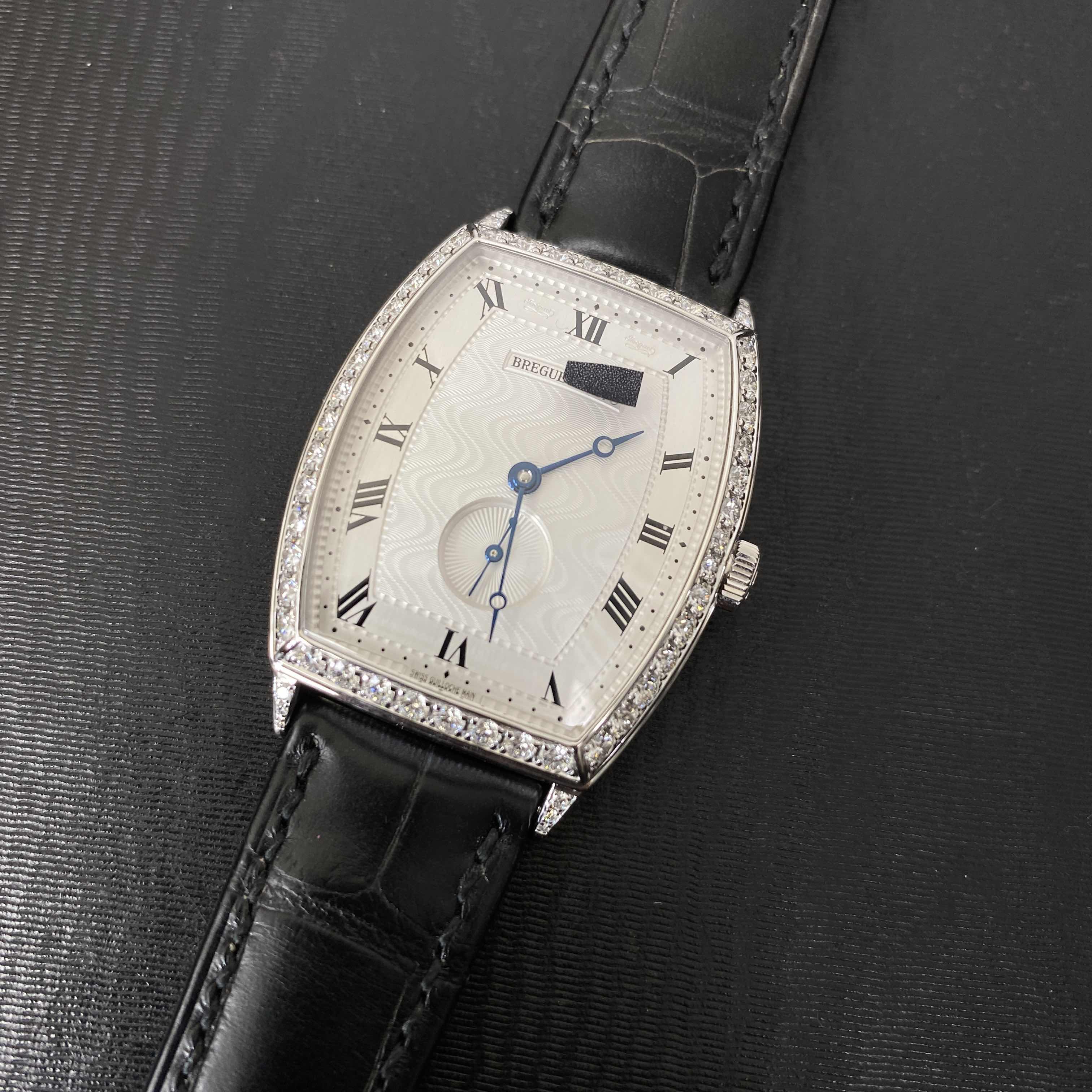 Breguet 3661BB/12/984/DD00 Replica Watch, Automatic Movement, White Gold & Diamond Case, White Dial - Image 5