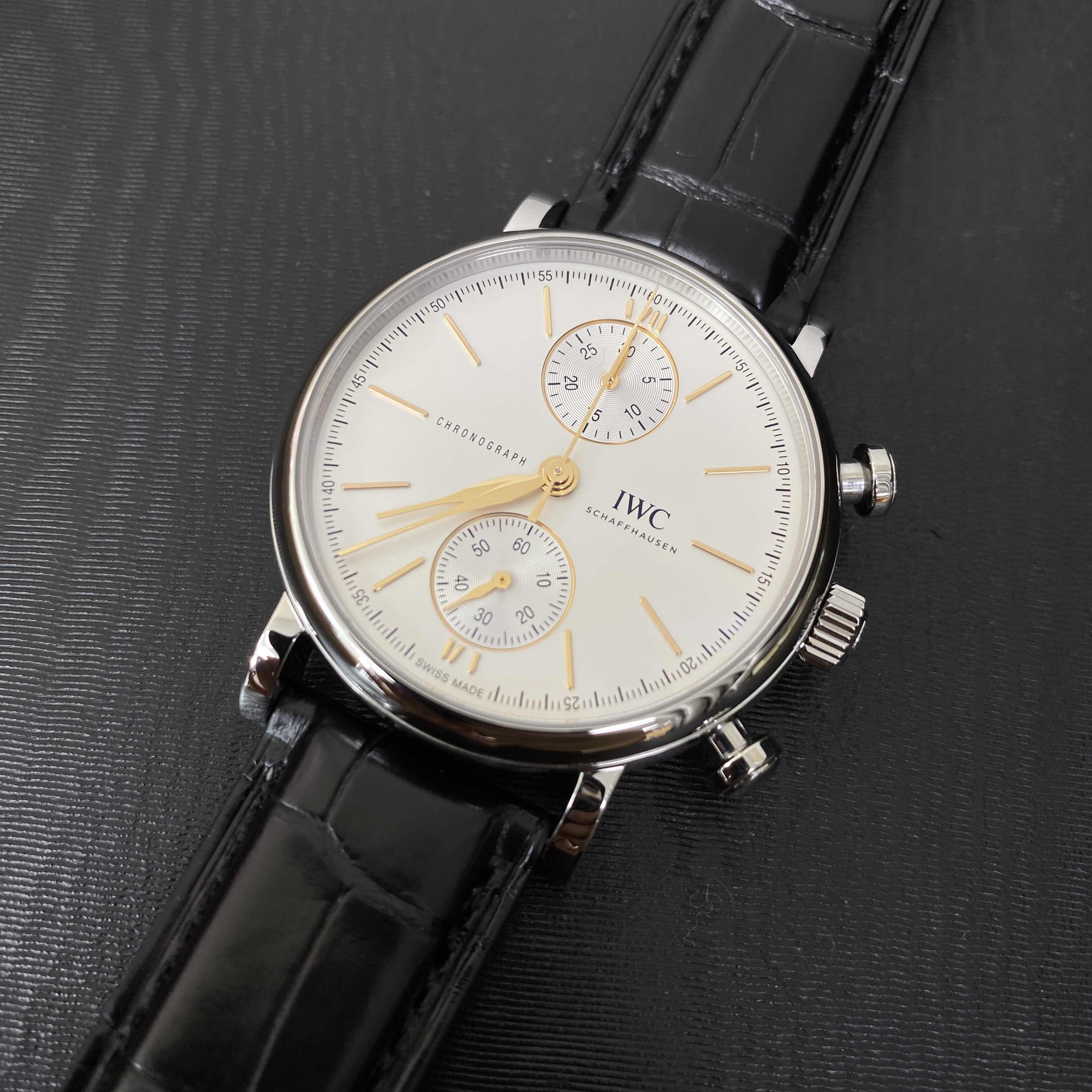 IW391406 - IWC Portofino Automatic Replica Watch - Stainless Steel Silver Dial - Image 5