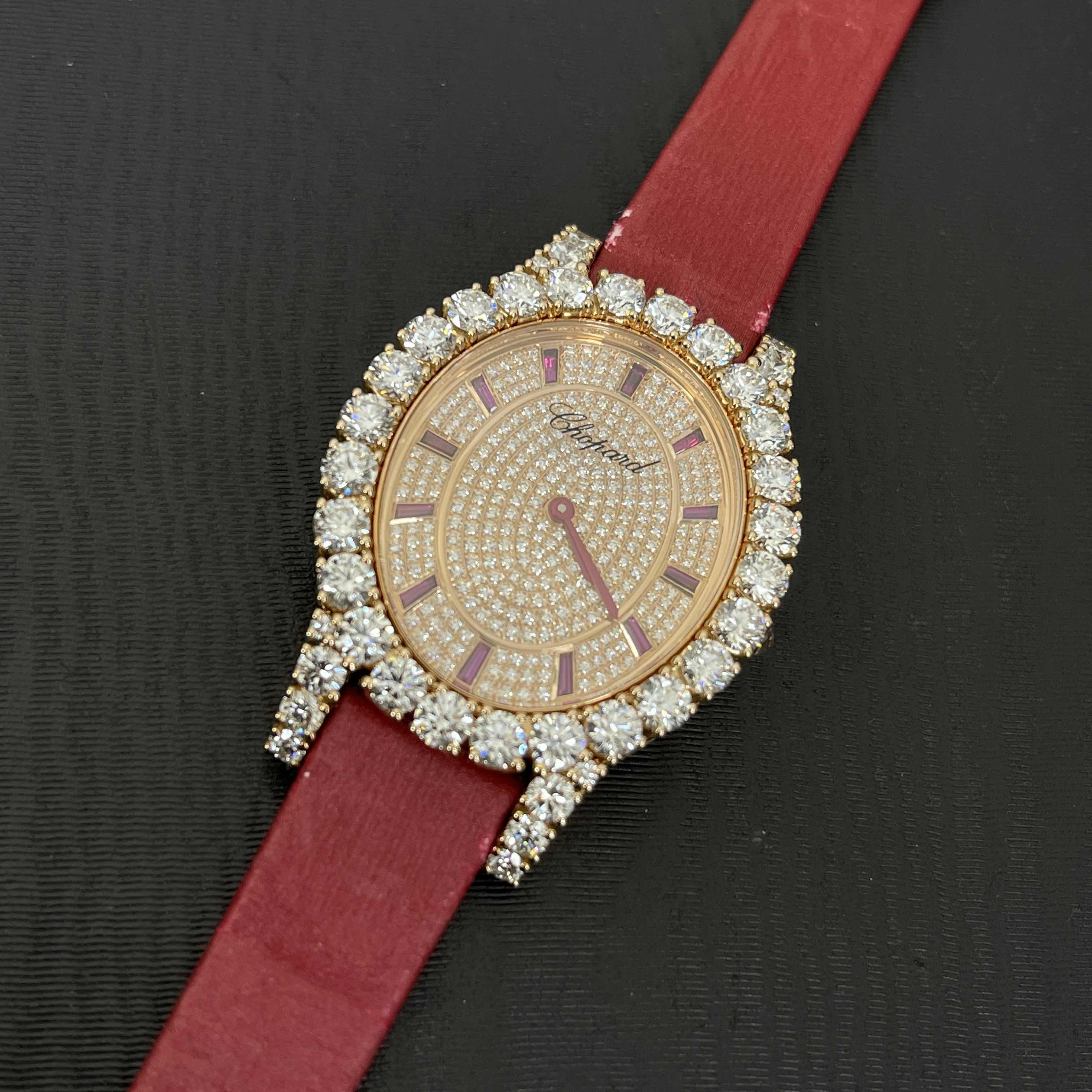 Chopard 139383-5001 HAPPY SPORT Quartz 18kt Rose Gold & Diamonds - Replica Watch - Ladies - Image 5