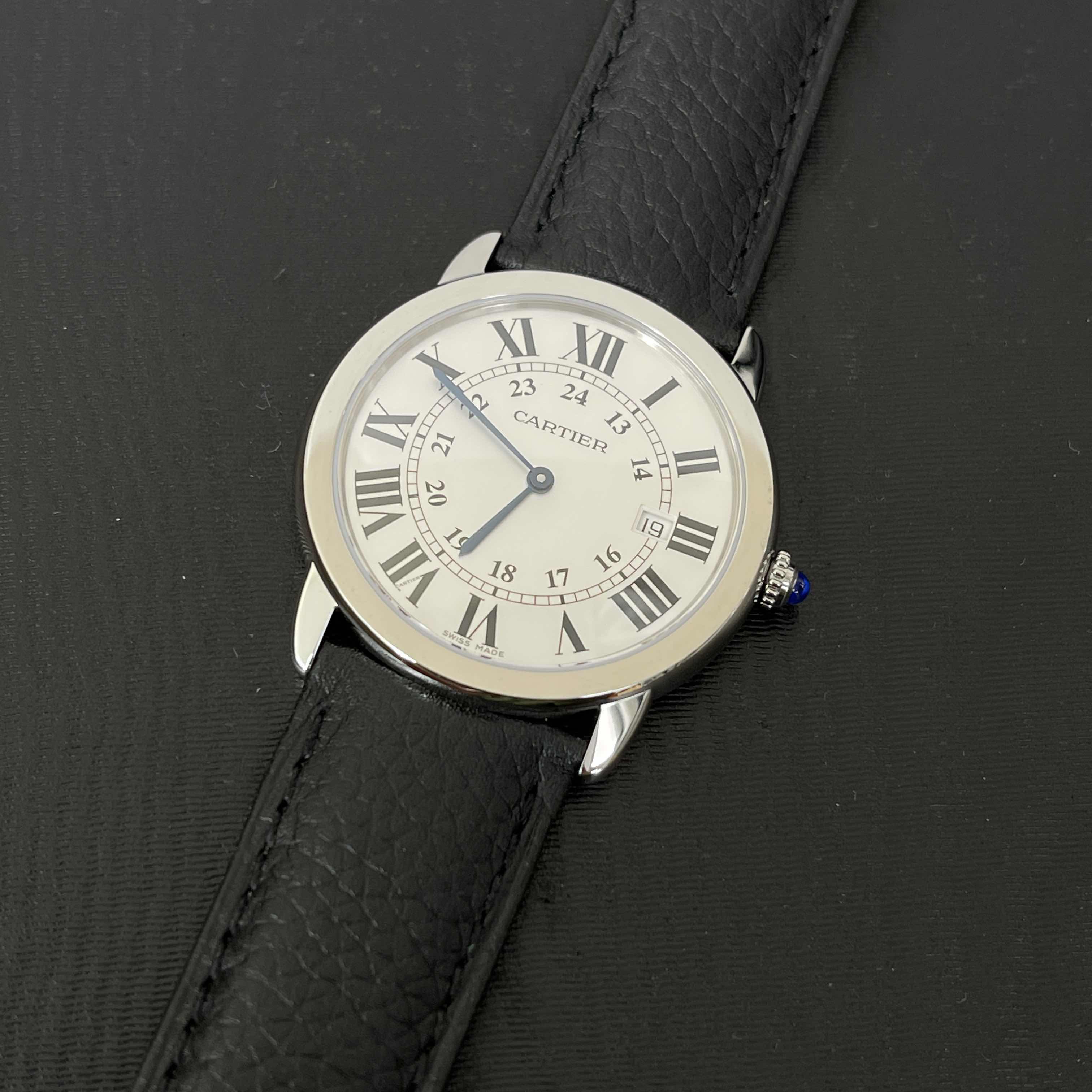 Cartier WSRN0029 RONDE SOLO DE CARTIER Quartz Silver Dial Stainless Steel Replica Watch - Image 5