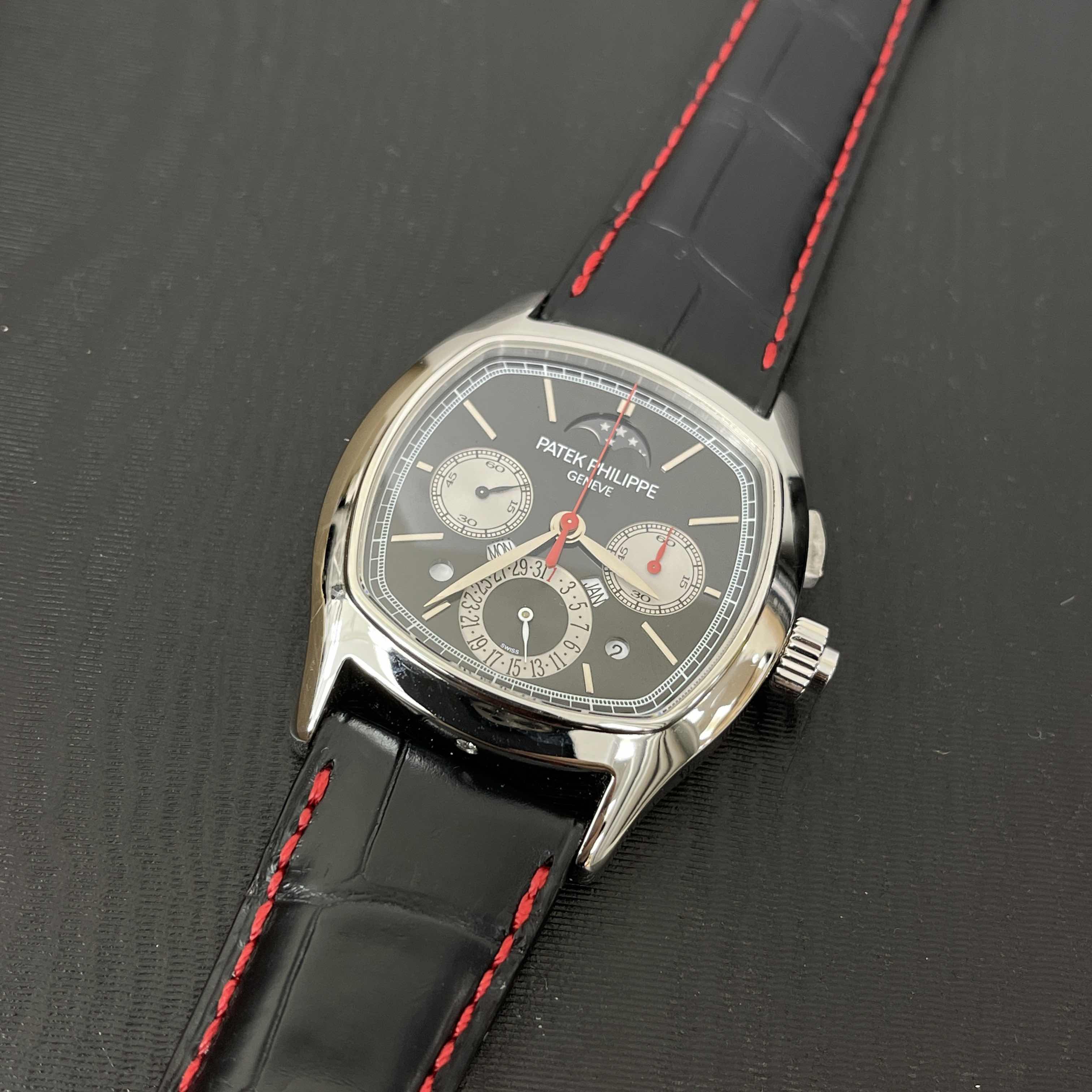 Patek Philippe 5951P-001 Replica Watch, Automatic Movement, Black Dial, 950 Platinum Case - Image 5