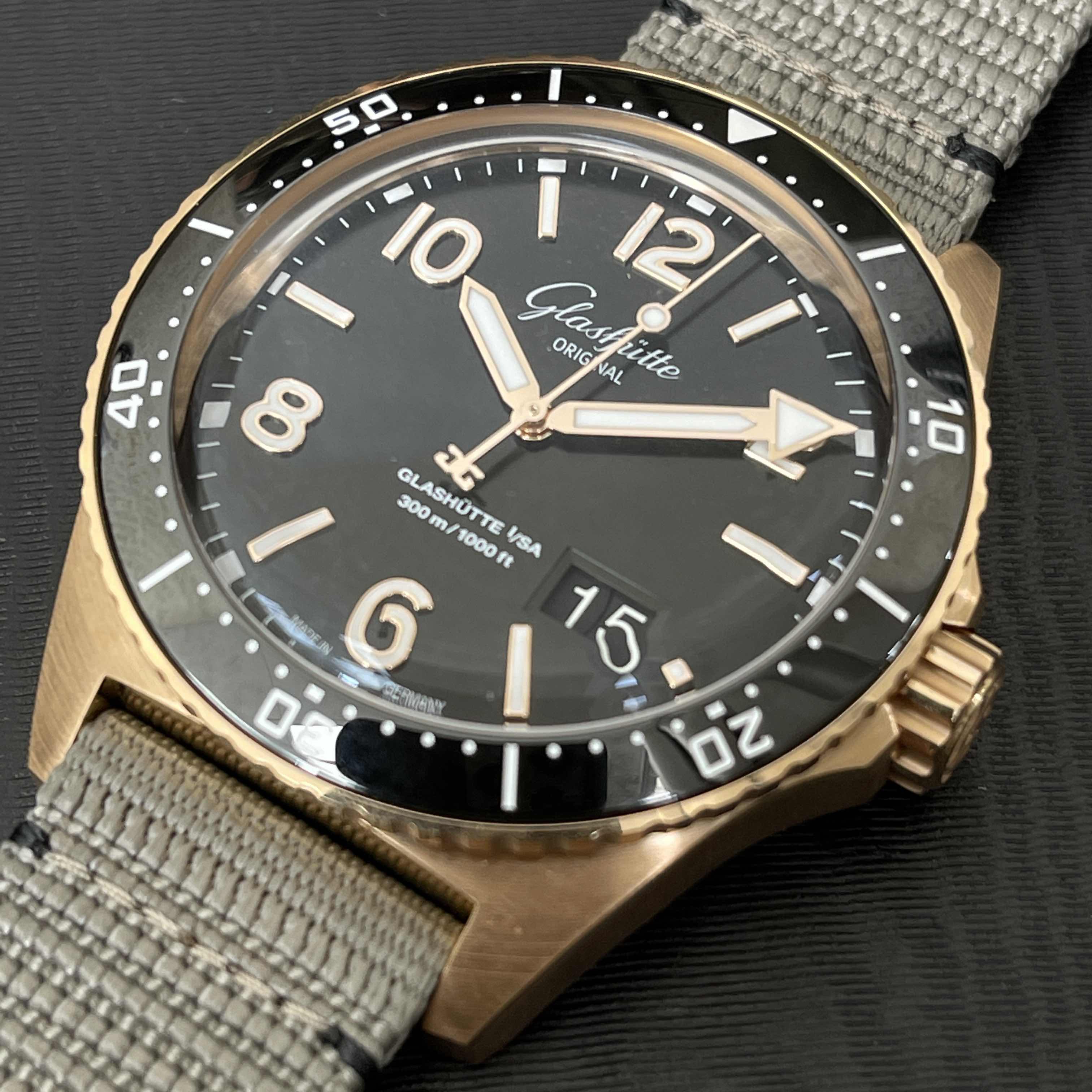 Glashutte 1-36-13-03-90-34 Spezialist Replica Watch, Black Dial, Rose Gold & Steel Case, Automatic - Image 5