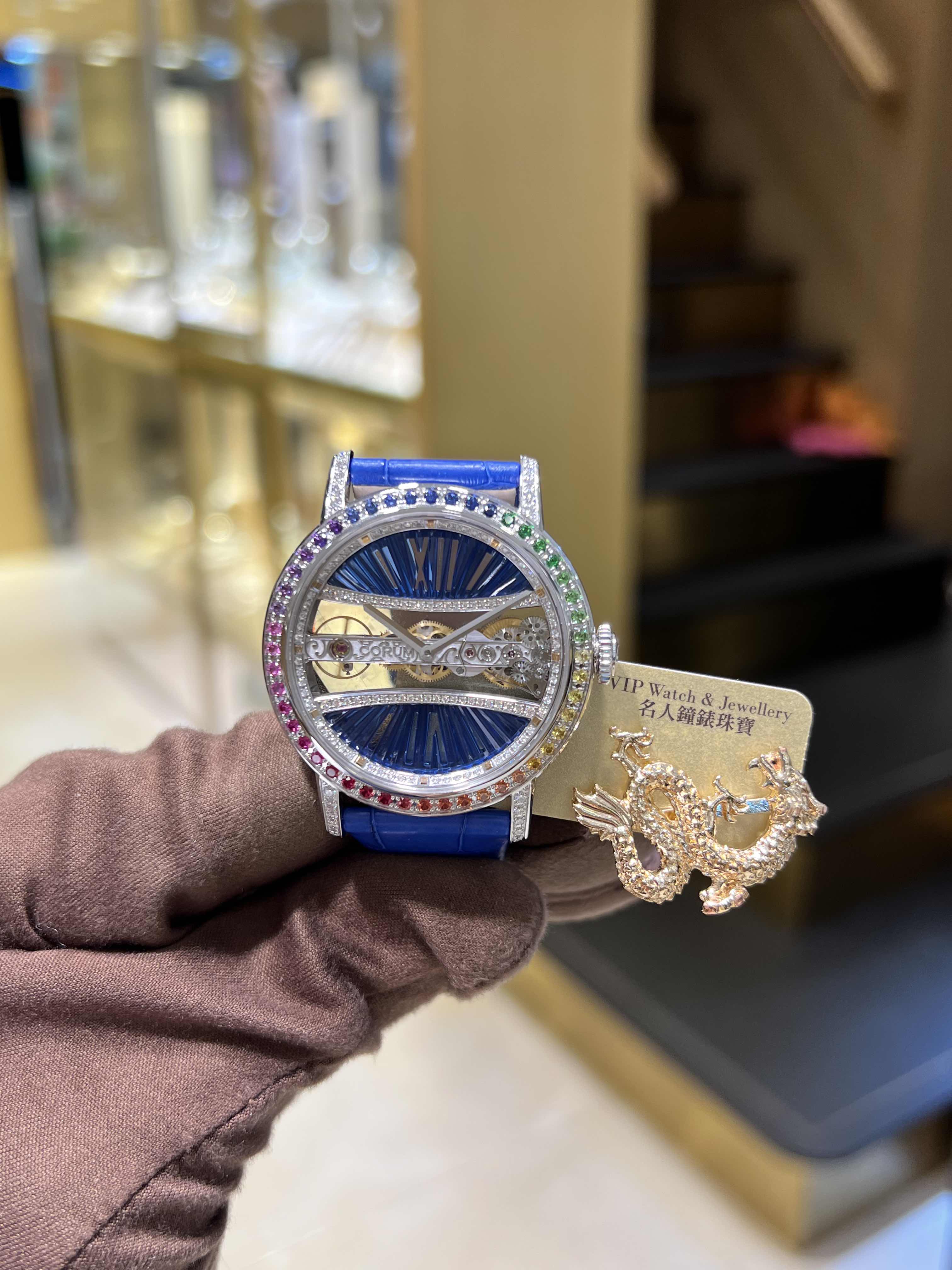 Corum Golden Bridge 113.001.69/0F03 BD91G - Replica Watch - Manual Wind - 18kt White Gold & Diamond - Image 5
