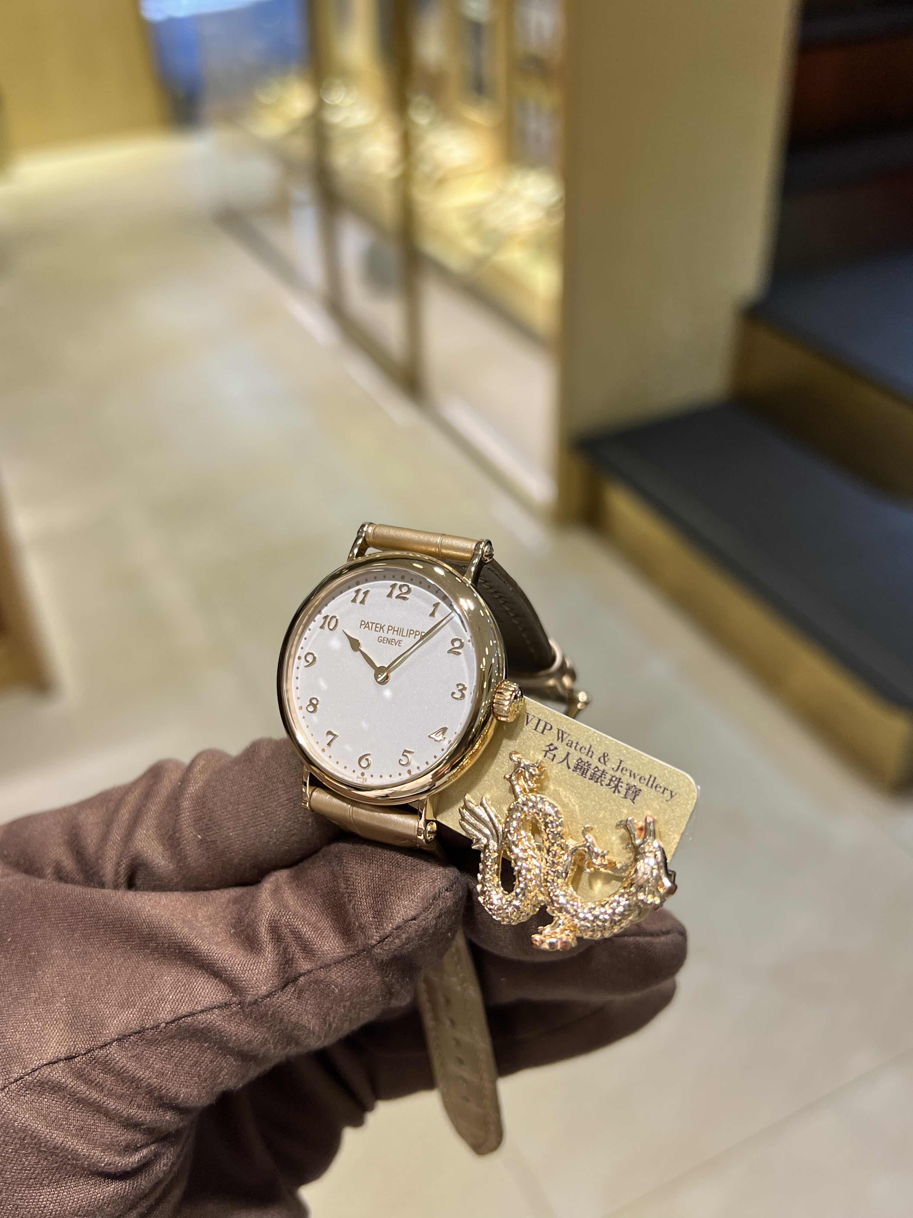 7200R-001 - Patek Philippe Calatrava Replica Watch 18kt Rose Gold Automatic White Dial - Image 5