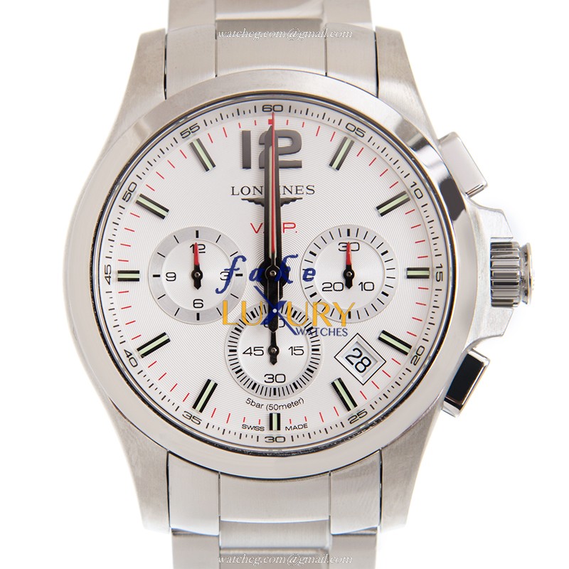 -15202ST.OO.1240ST.01 - Longines L3.717.4.76.6 Replica Watch - Quartz - White Dial Silver Strap