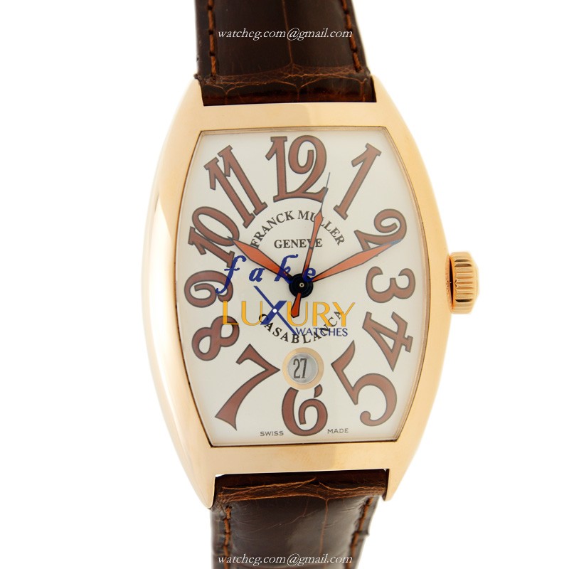 8880 C DT SHR 5N - Franck Muller Cintree Curvex Replica Watch - Automatic 18kt Rose Gold
