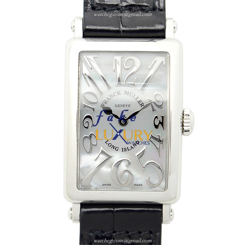 902 QZ REL MOP AC - Franck Muller Long Island Replica Watch - Quartz - White Mother of Pearl Dial