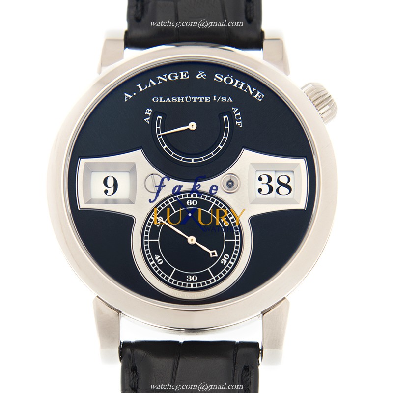 140.029F - A Lange & Sohne Replica Watch OWL Series Automatic 18kt White Gold Black Dial - Luxury Replica Watch