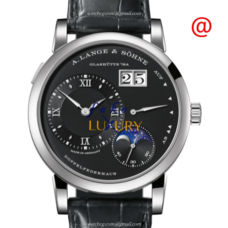 A Lange & Sohne Lange 1 192.029 Replica Watch With Manual Wind Movement, Black Dial - Luxury Replica Watch