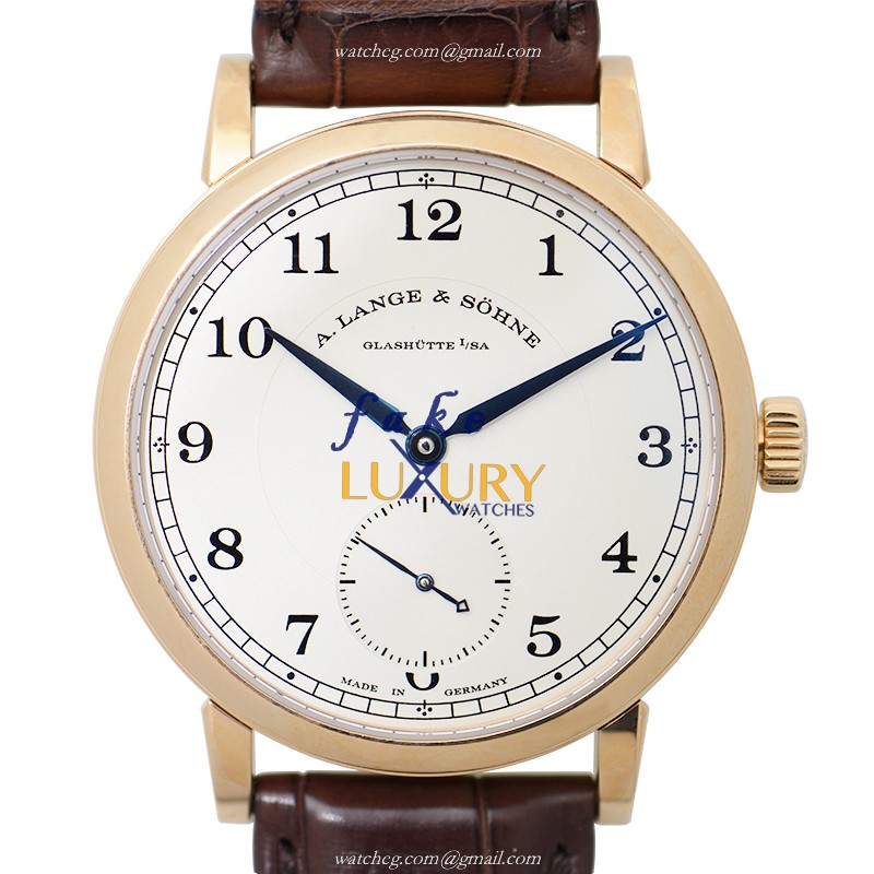 A Lange & Sohne 235.032 1815 Chronograph Replica Watch, Manual Wind, Silvery Dial, 18kt Rose Gold - Luxury Replica Watch