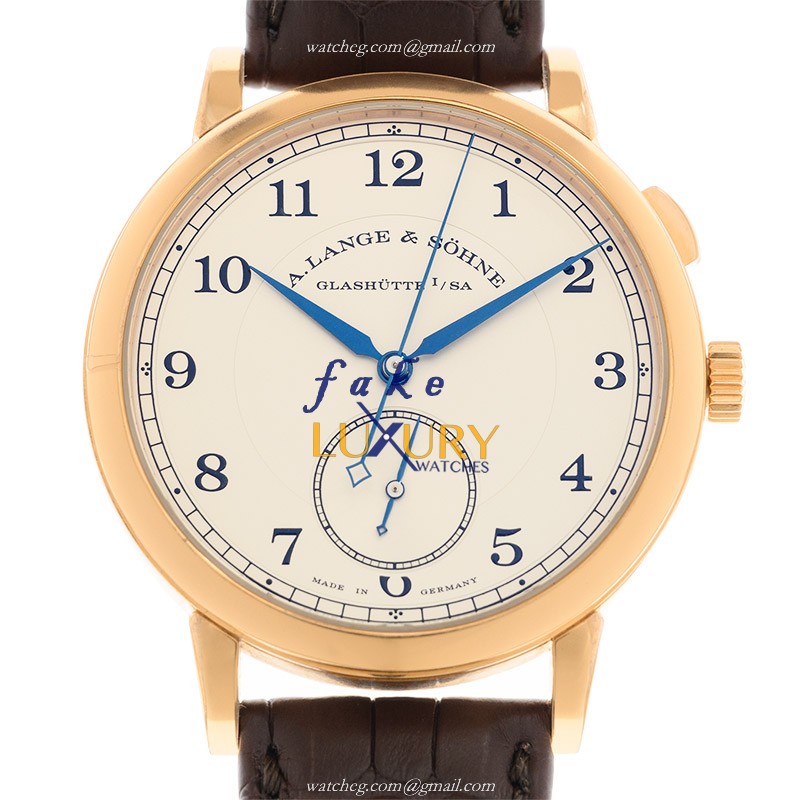 A Lange & Sohne 1815 Chronograph 297.032 - Manual Wind - 18kt Rose Gold - Silvery Dial - Replica - Luxury Replica Watch