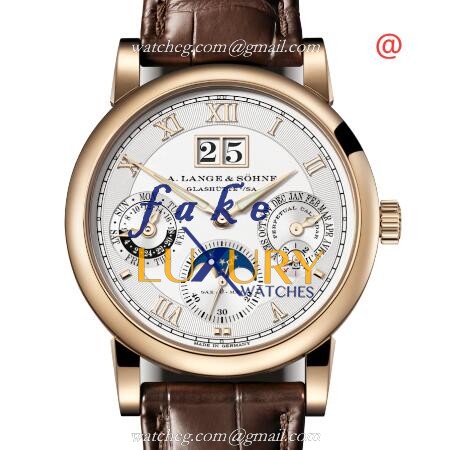 A Lange & Sohne 310.050E SAXONIA 18kt Rose Gold Automatic Brown Leather Replica Watch - Luxury Replica Watch