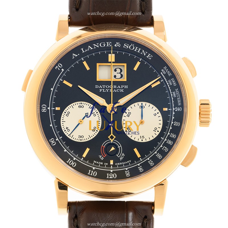 A Lange & Sohne Datograph 405.031 in 18kt Rose Gold with Black Dial Automatic - Luxury Replica Watch