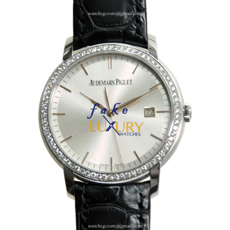15171BC.ZZ.A002CR.01 - Audemars Piguet Replica Watch - Automatic - 18kt White Gold & Diamond - Luxury Replica Watch
