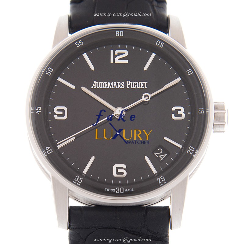 Audemars Piguet 15210BC.OO.A002CR.01 CODE 11.59 Replica Watch, Black Dial, 18kt White Gold Case - Luxury Replica Watch